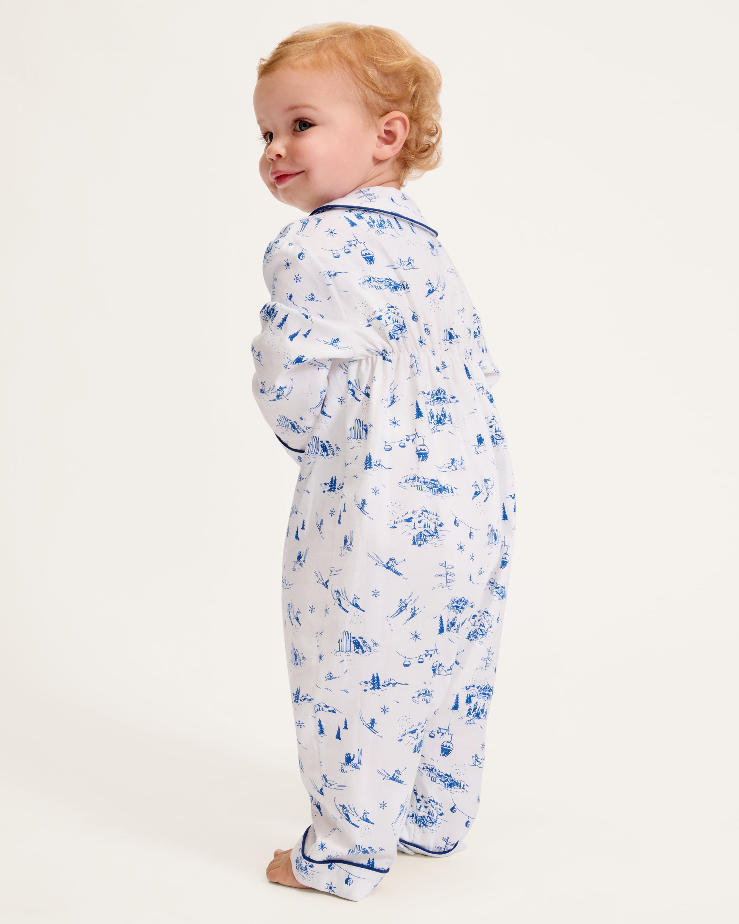 Baby's Twill Cambridge Romper in Chalet Toile