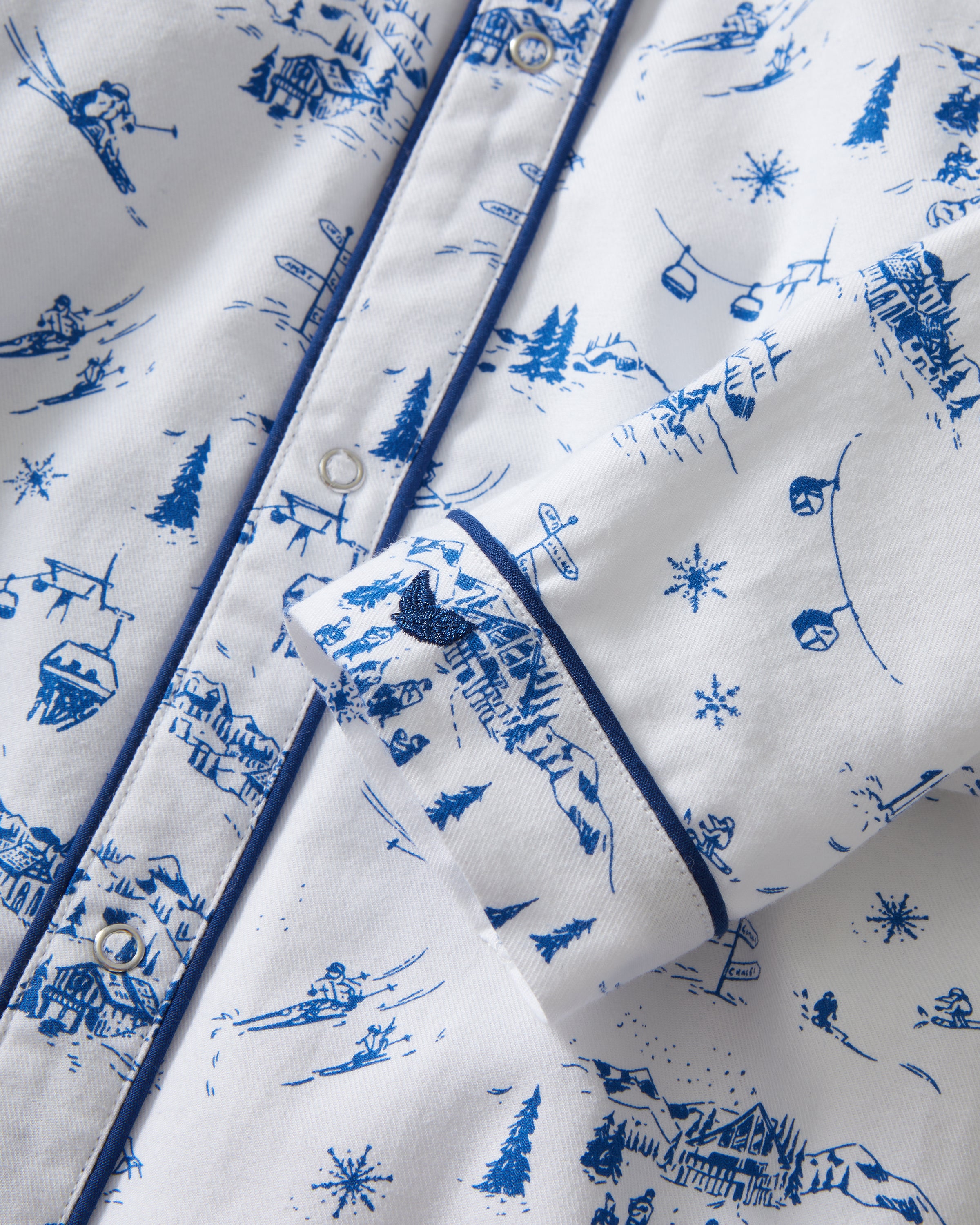 Baby's Twill Cambridge Romper in Chalet Toile