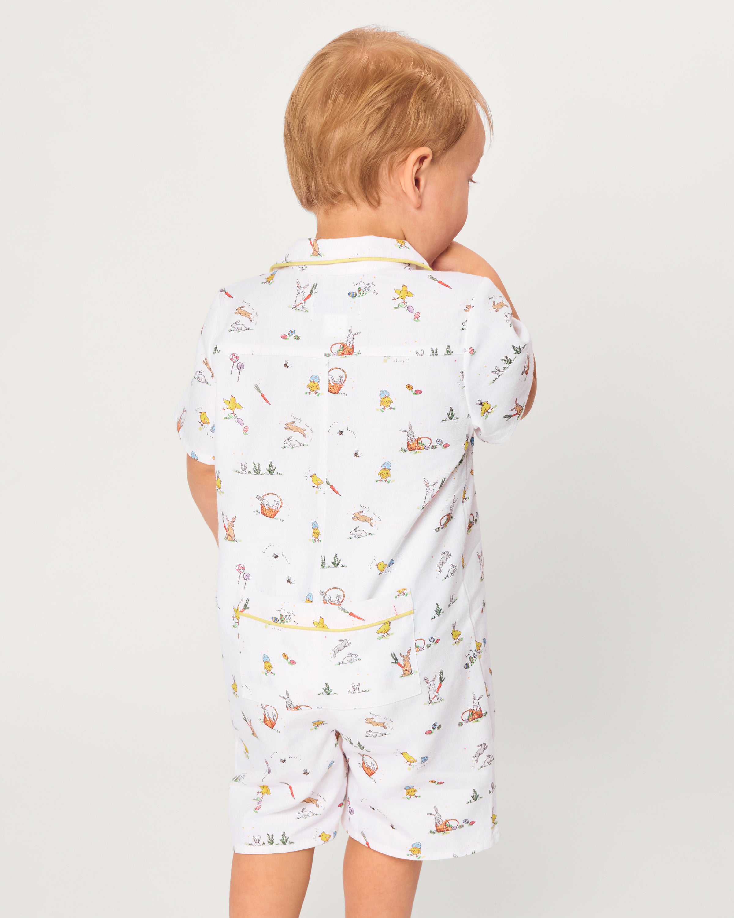 Baby's Twill Summer Romper in Easter Frolic