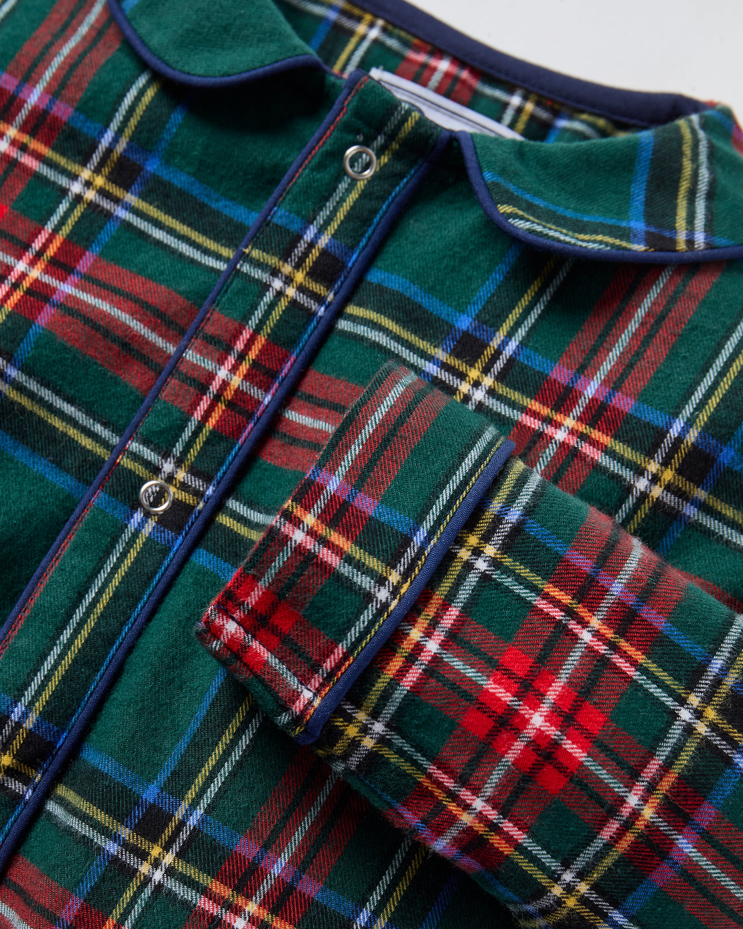 Baby's Brushed Twill Cambridge Romper in Kensington Tartan