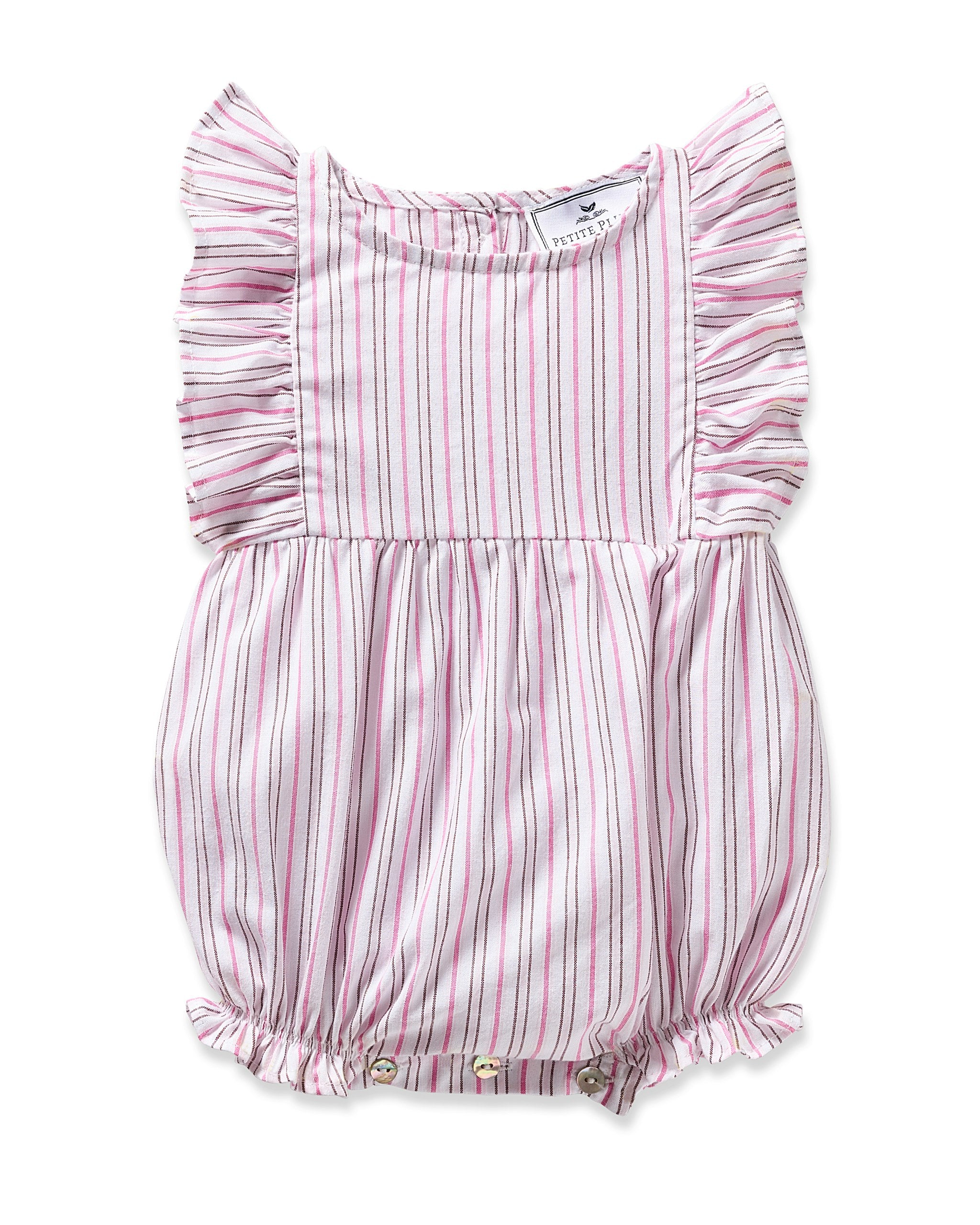 Baby's Twill Ruffled Romper in Blush Boulevard in Blush Boulevard#Color_Blush Boulevard