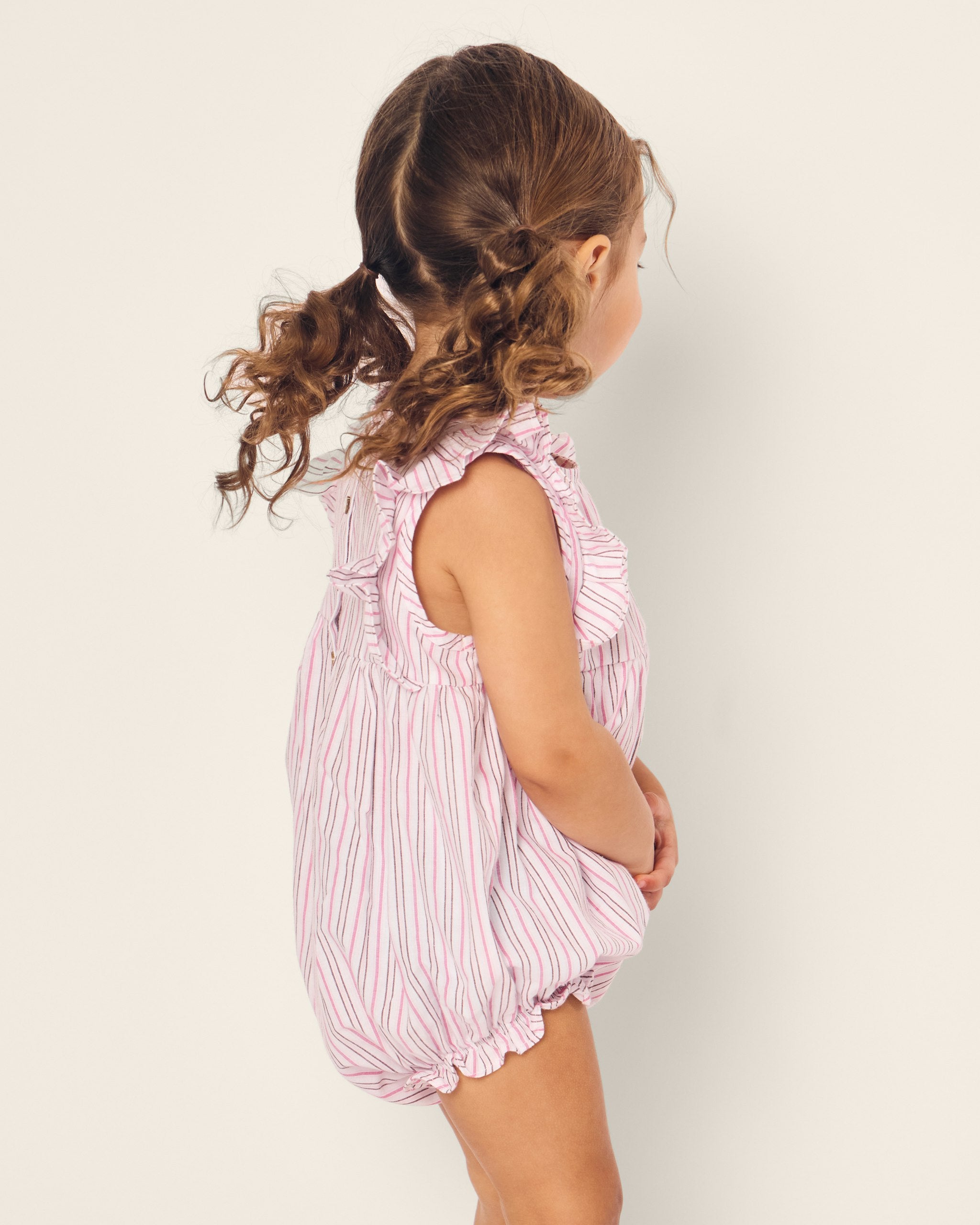 Baby's Twill Ruffled Romper in Blush Boulevard in Blush Boulevard#Color_Blush Boulevard