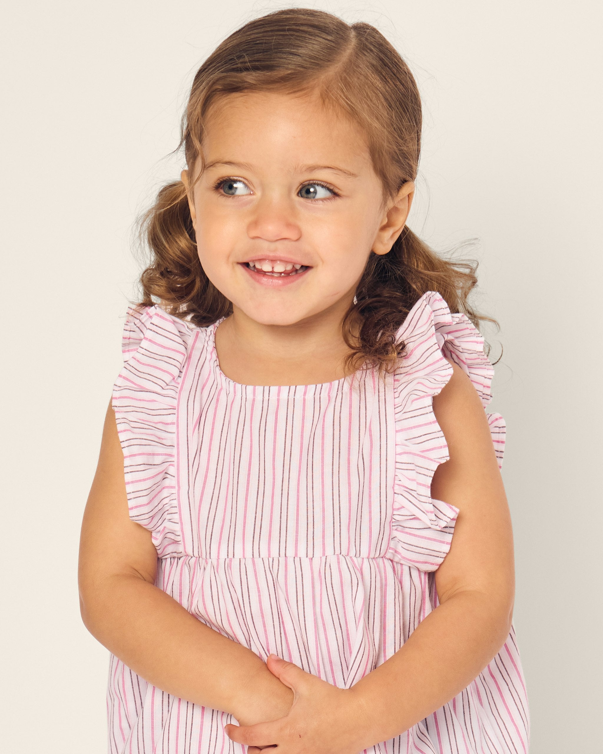 Baby's Twill Ruffled Romper in Blush Boulevard in Blush Boulevard#Color_Blush Boulevard