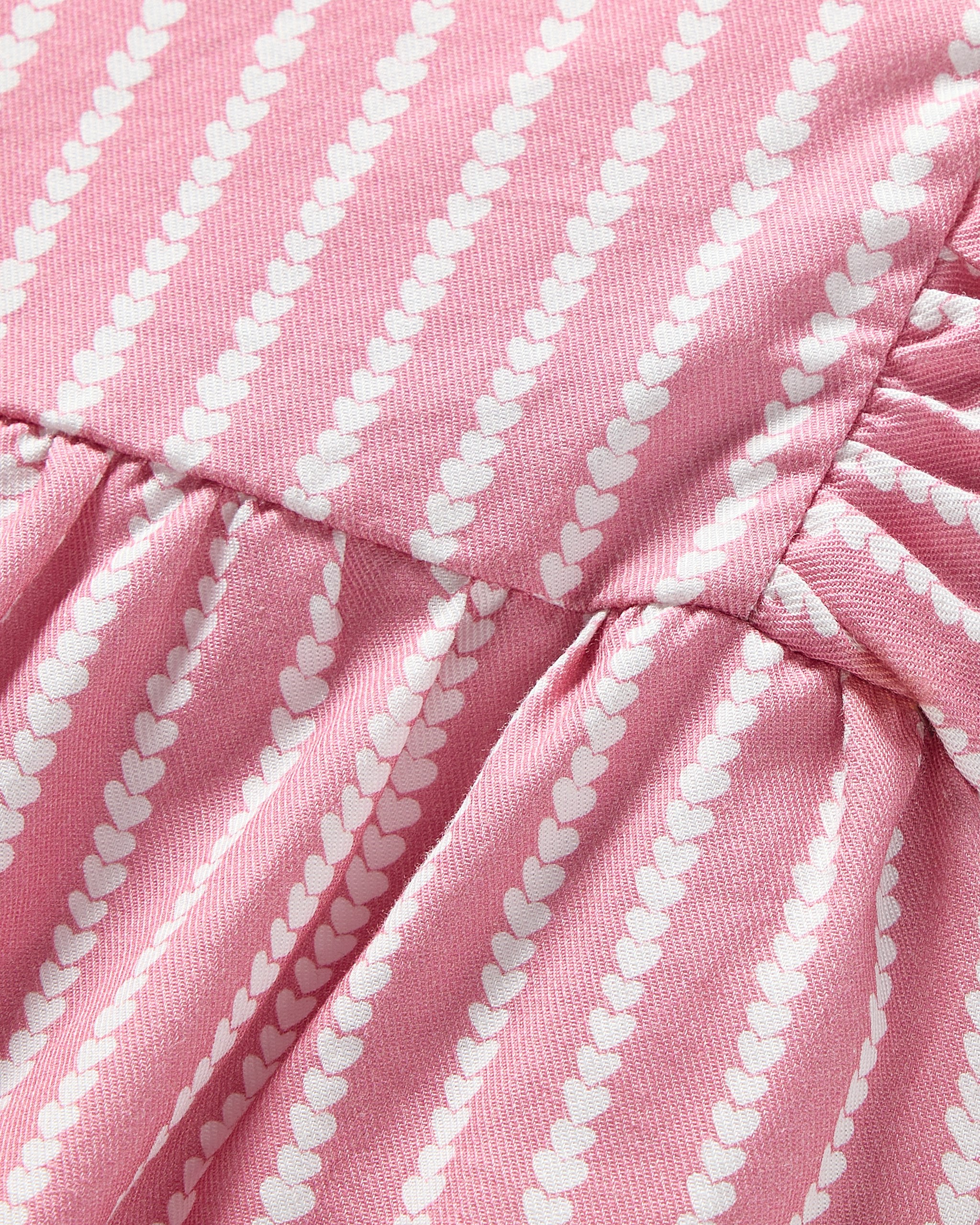 Baby's Twill Ruffled Romper in Love Lines in Love Lines#Color_Love Lines