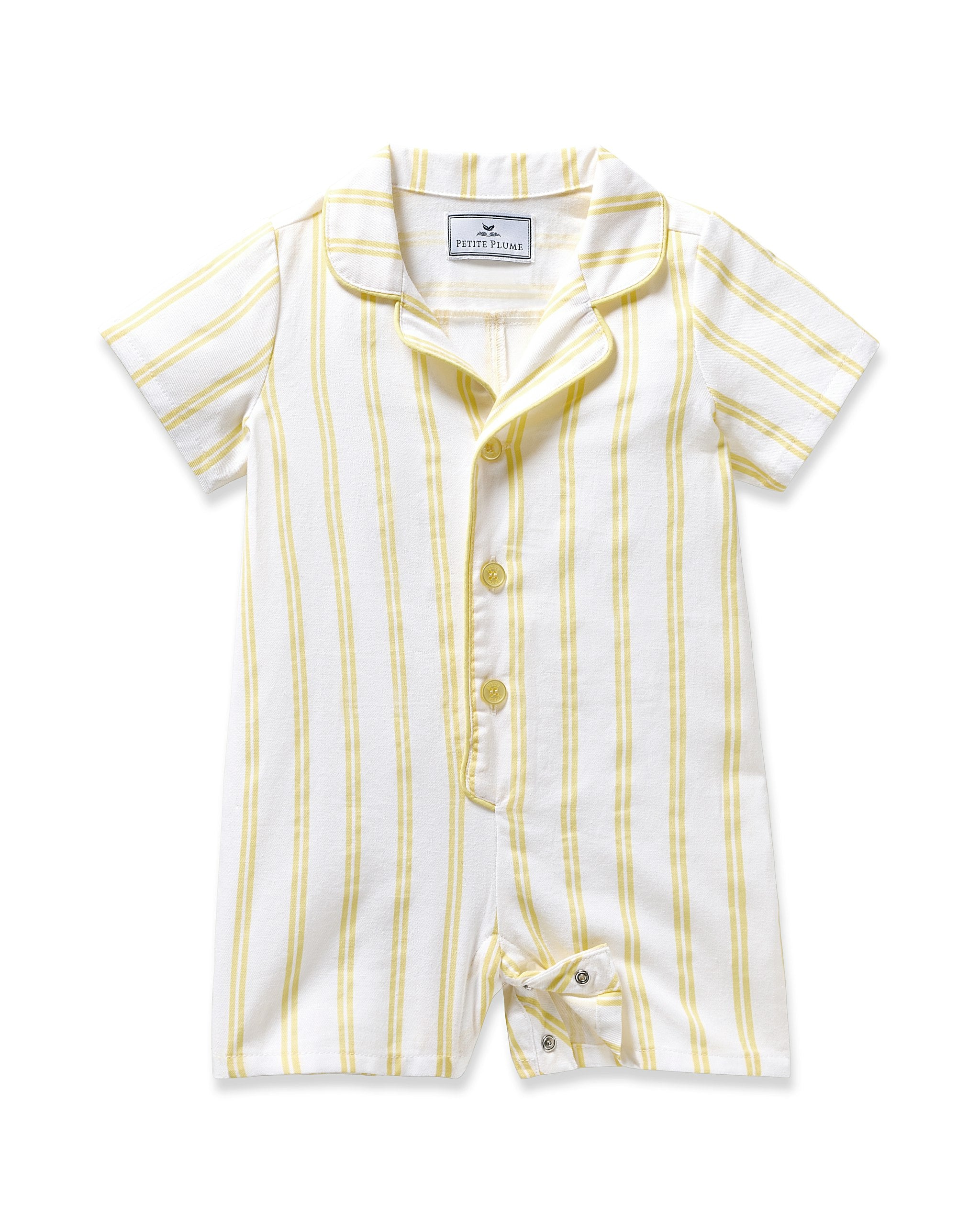 Baby's Twill Summer Romper in Sunny Stripe in Sunny Stripe#Color_Sunny Stripe