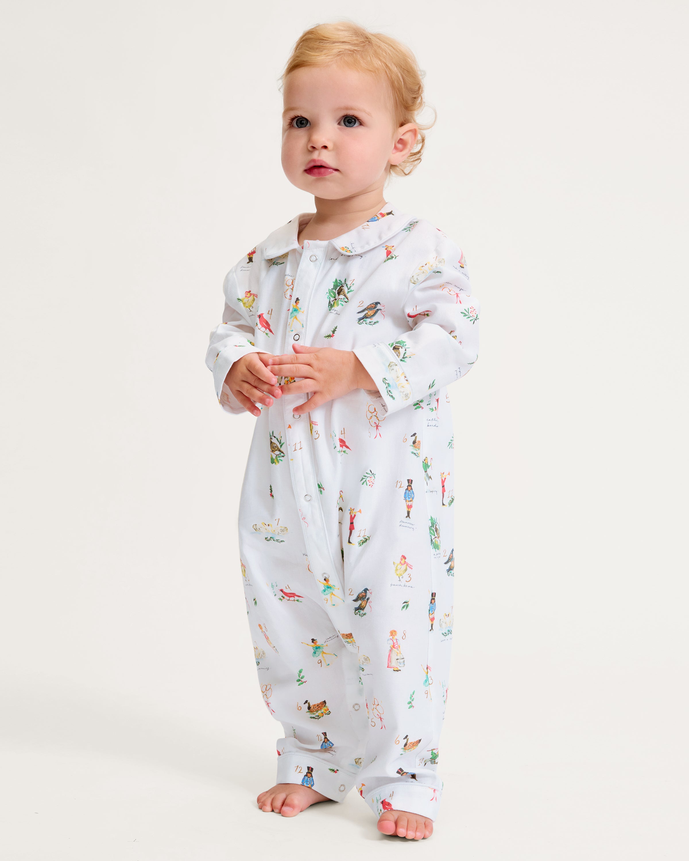 Baby's Twill Cambridge Romper in 12 Days of Christmas