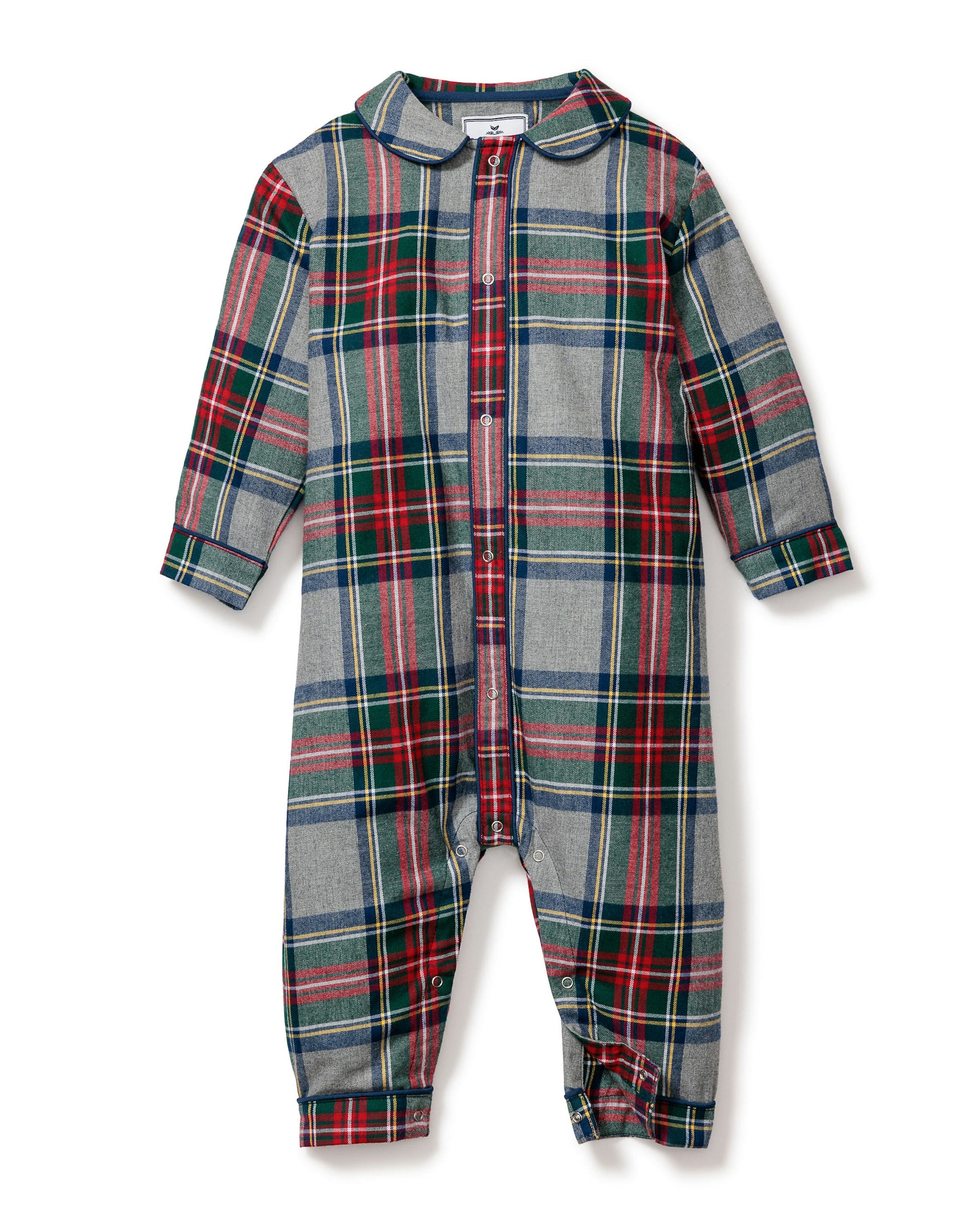 Baby's Brushed Cotton Cambridge Romper in Westminster Tartan in Westminster Tartan#Color_Westminster Tartan