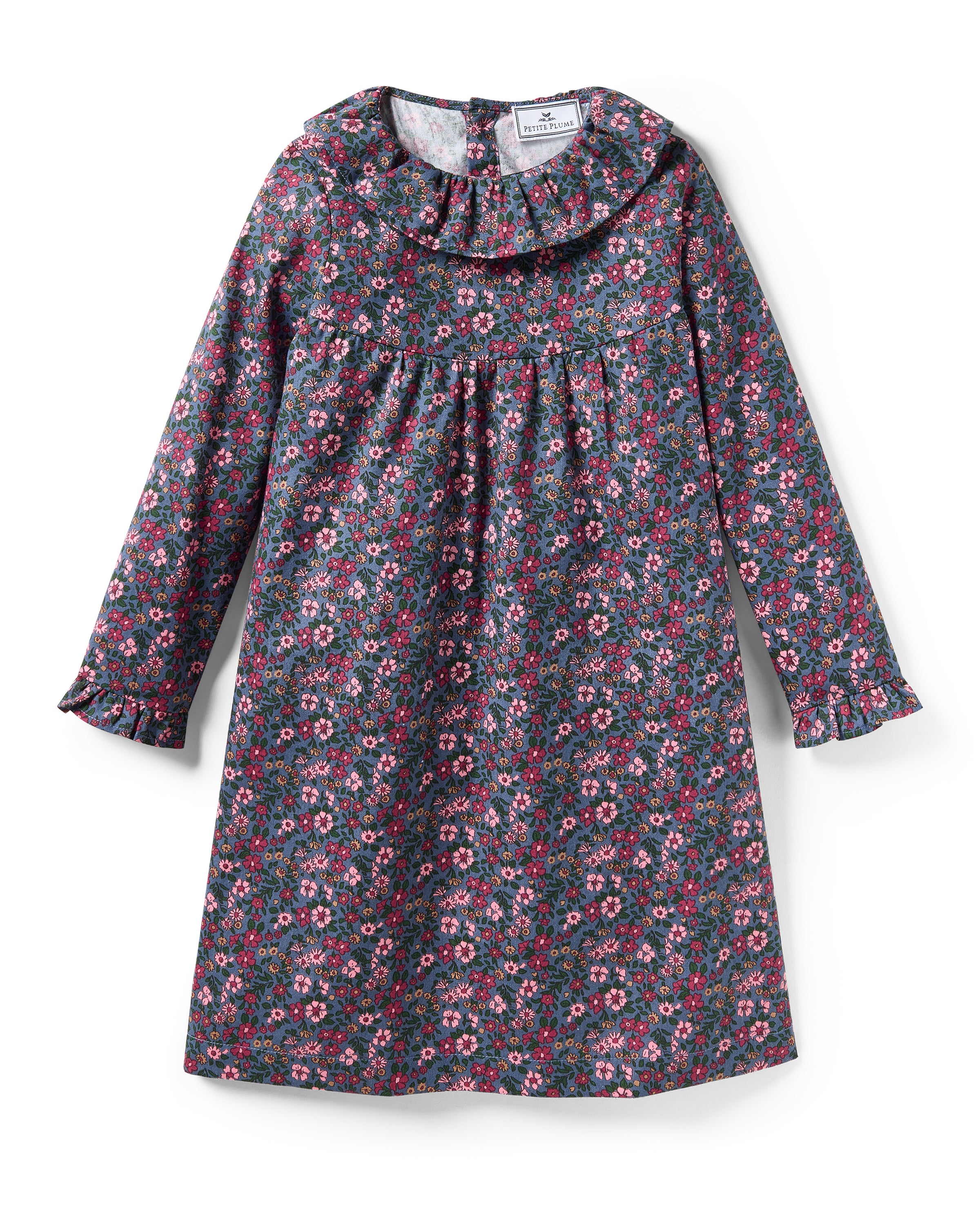 Kid's Twill Scarlett Nightgown in Fleurs de Saison