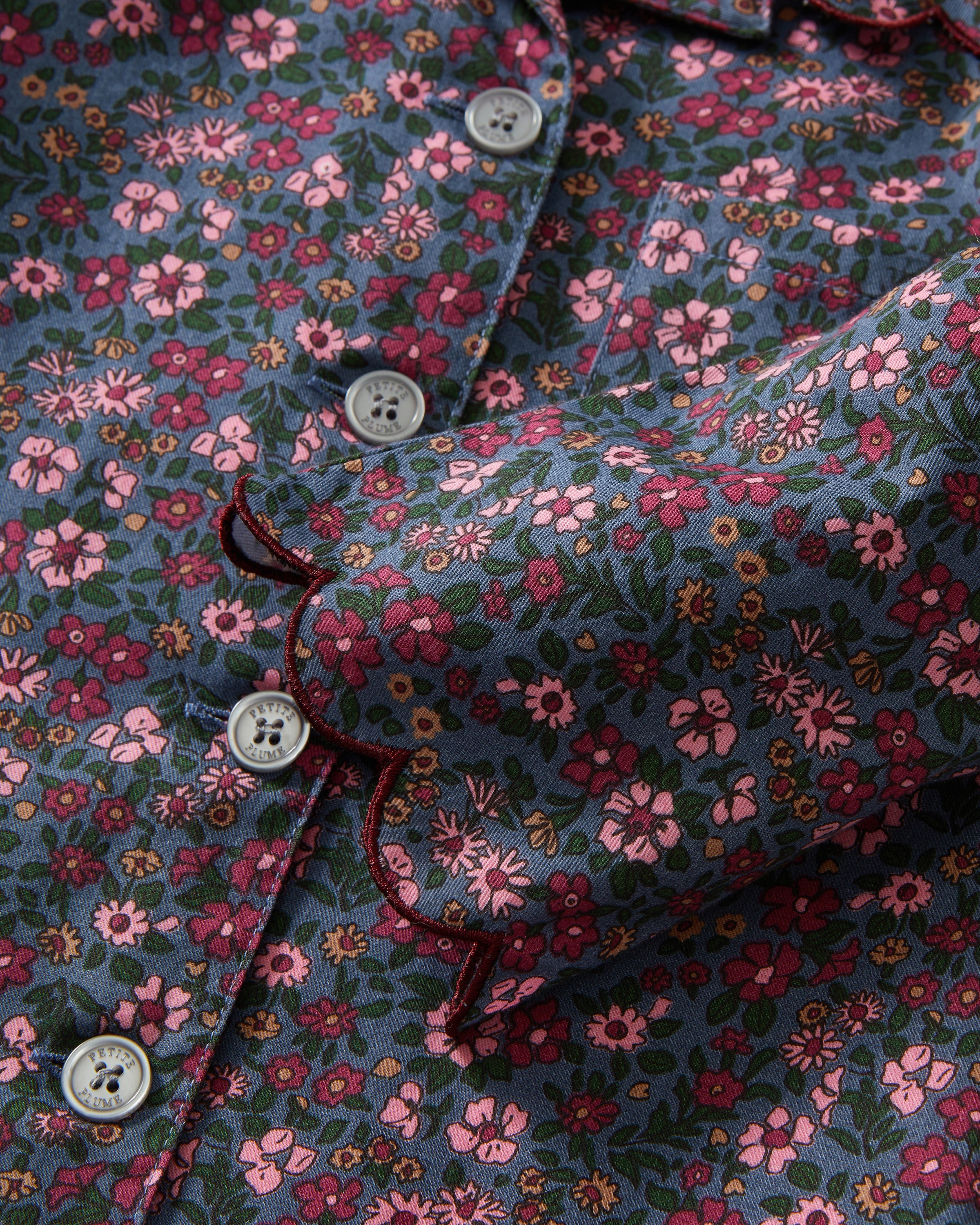 Kid's Twill Colette Pajama Set in Fleurs de Saison