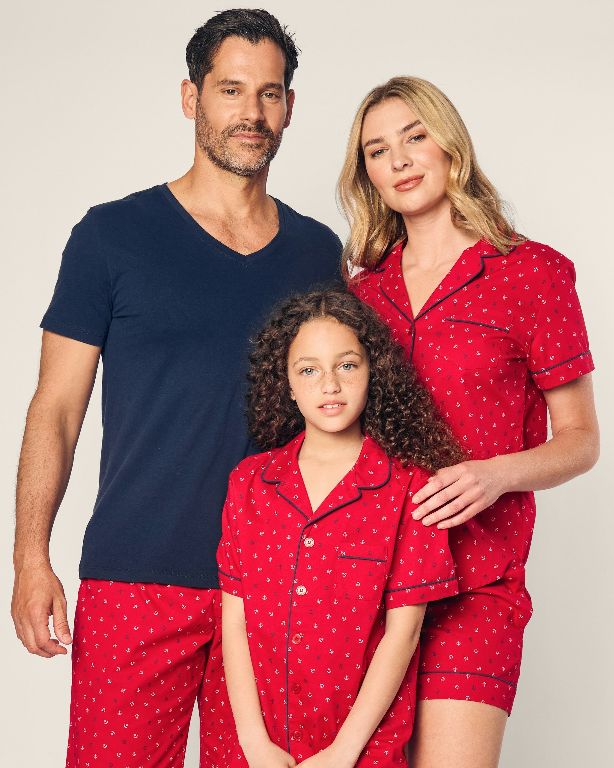 Kid's Twill Short Set in Anchors Away in Anchors Away#Color_Anchors Away