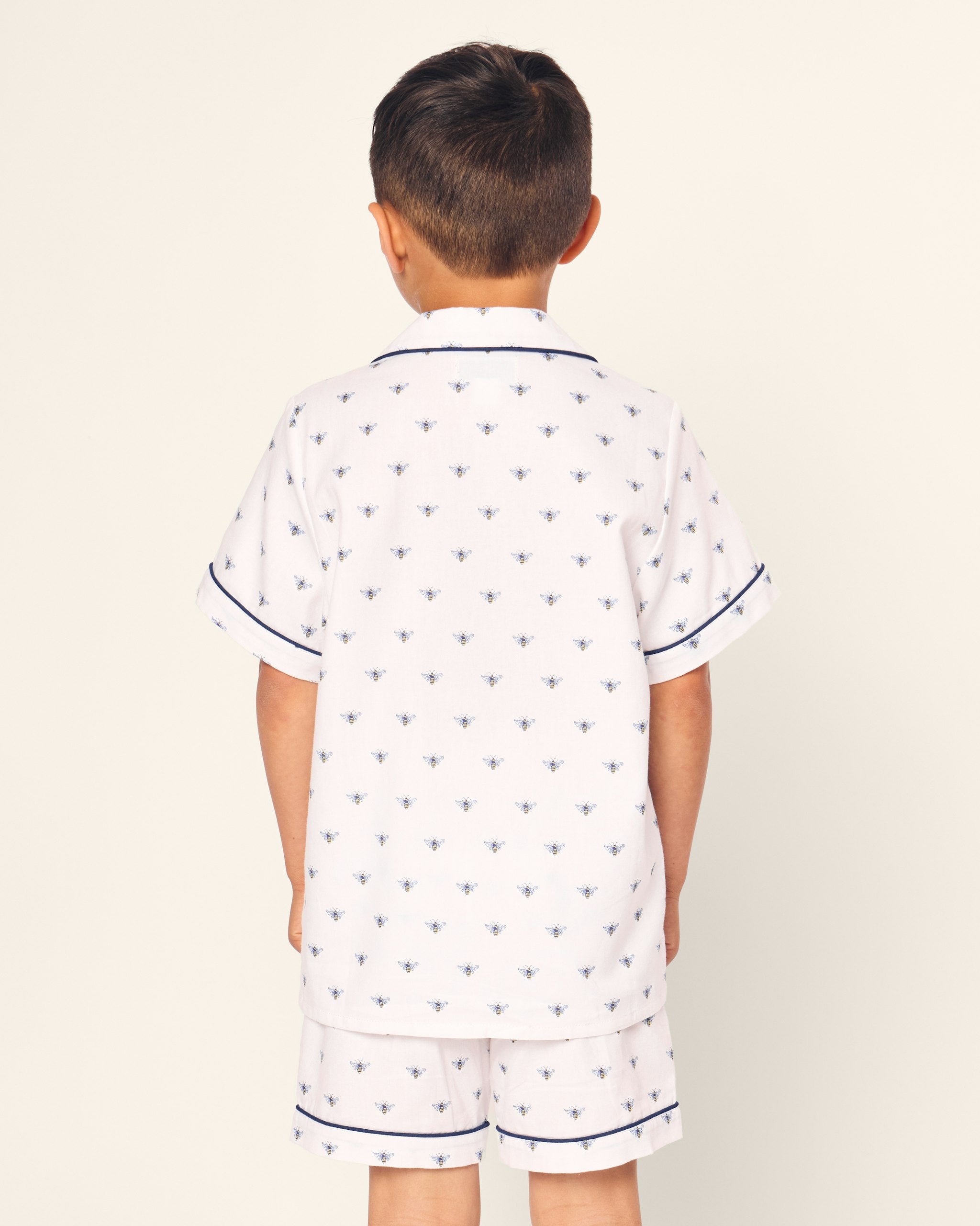Kid's Twill Short Set in Anchors Away in Buzzing Bees#Color_Buzzing Bees
