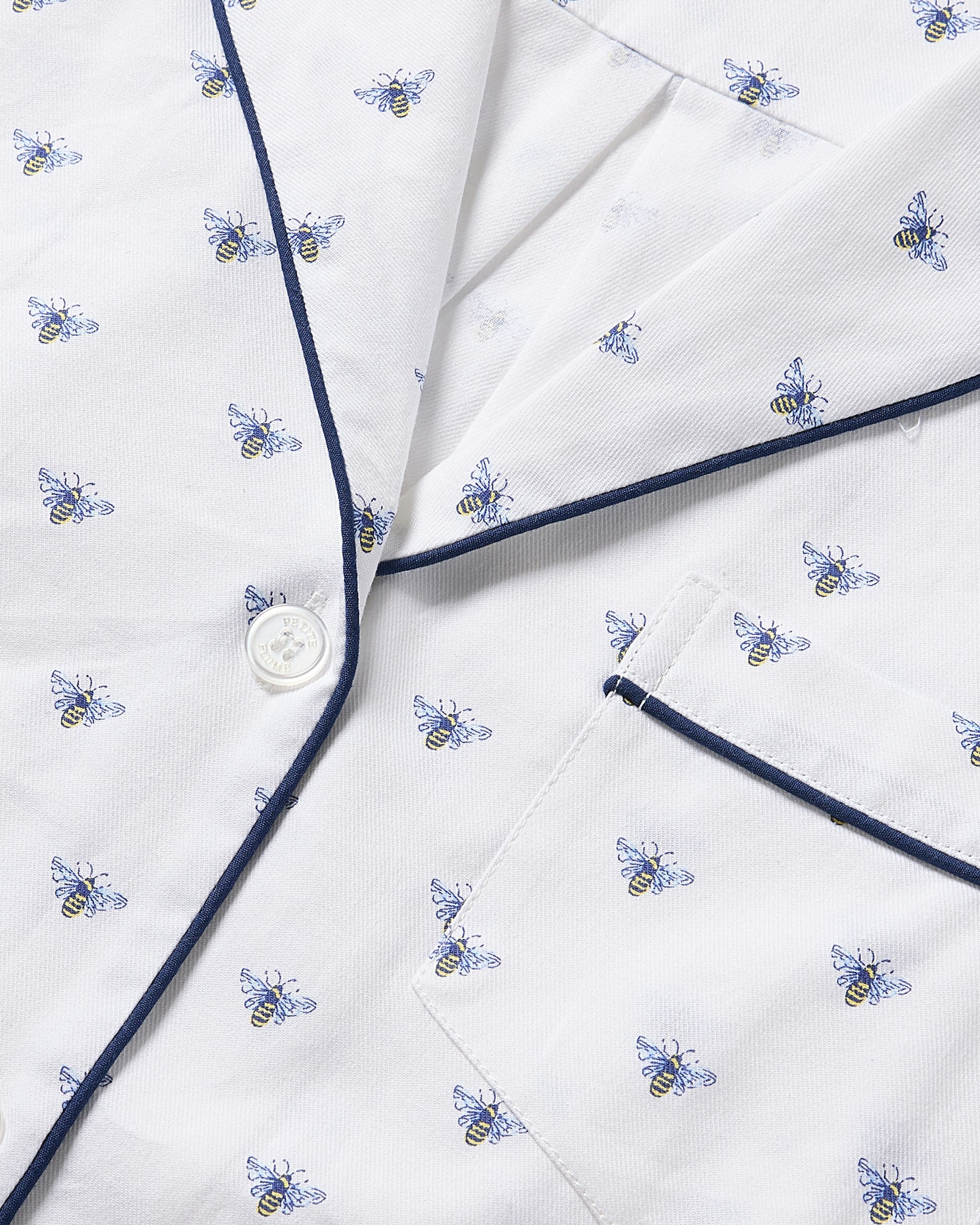 Kid's Twill Short Set in Anchors Away in Buzzing Bees#Color_Buzzing Bees