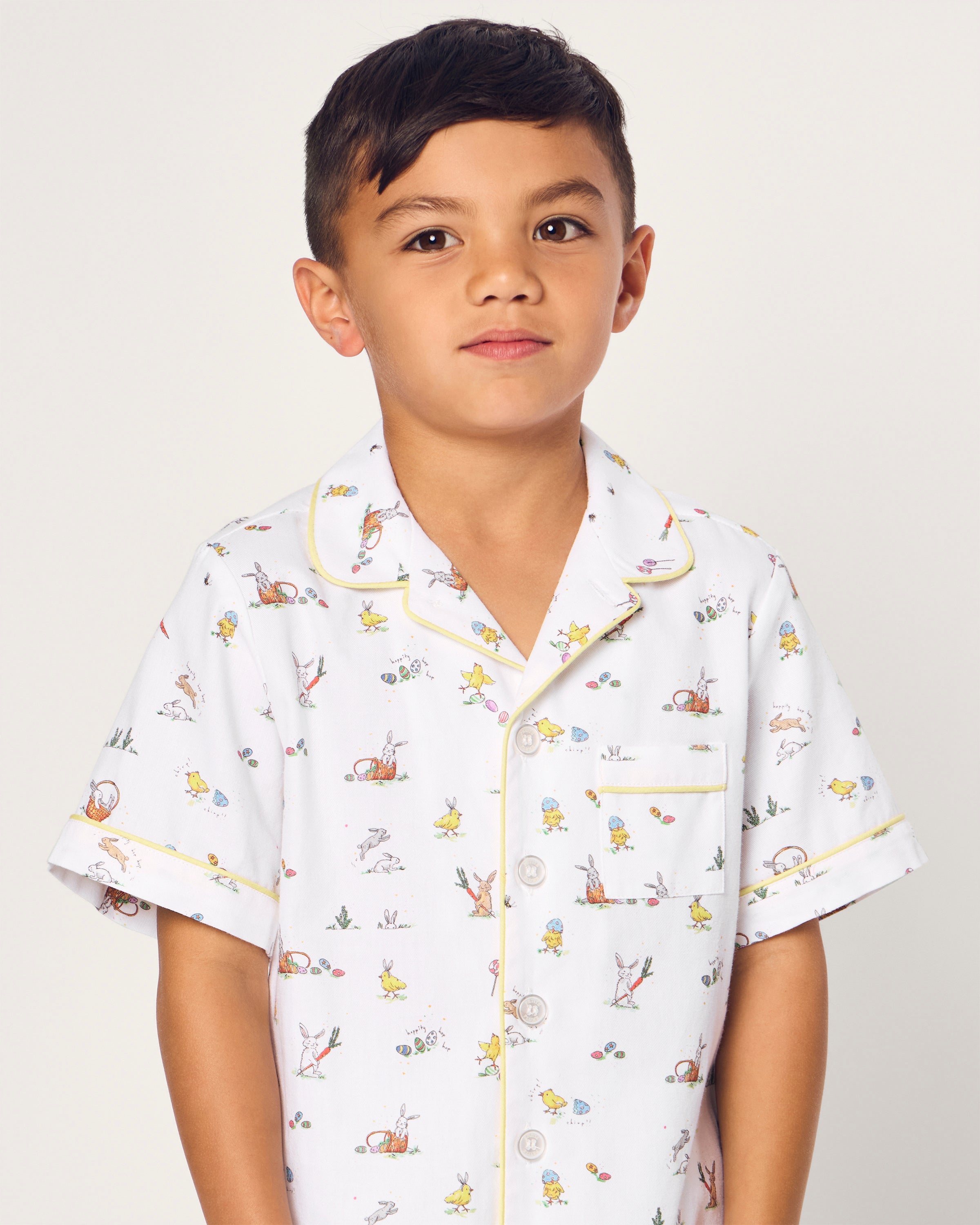 Kid's Twill Short Set in Easter Frolic
