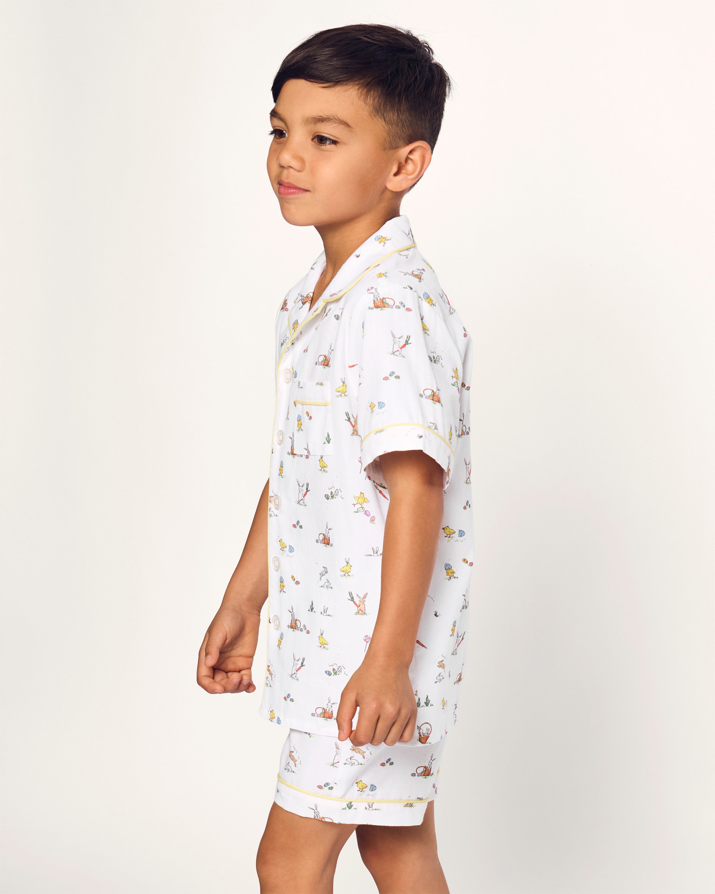 Kid's Twill Short Set in Easter Frolic