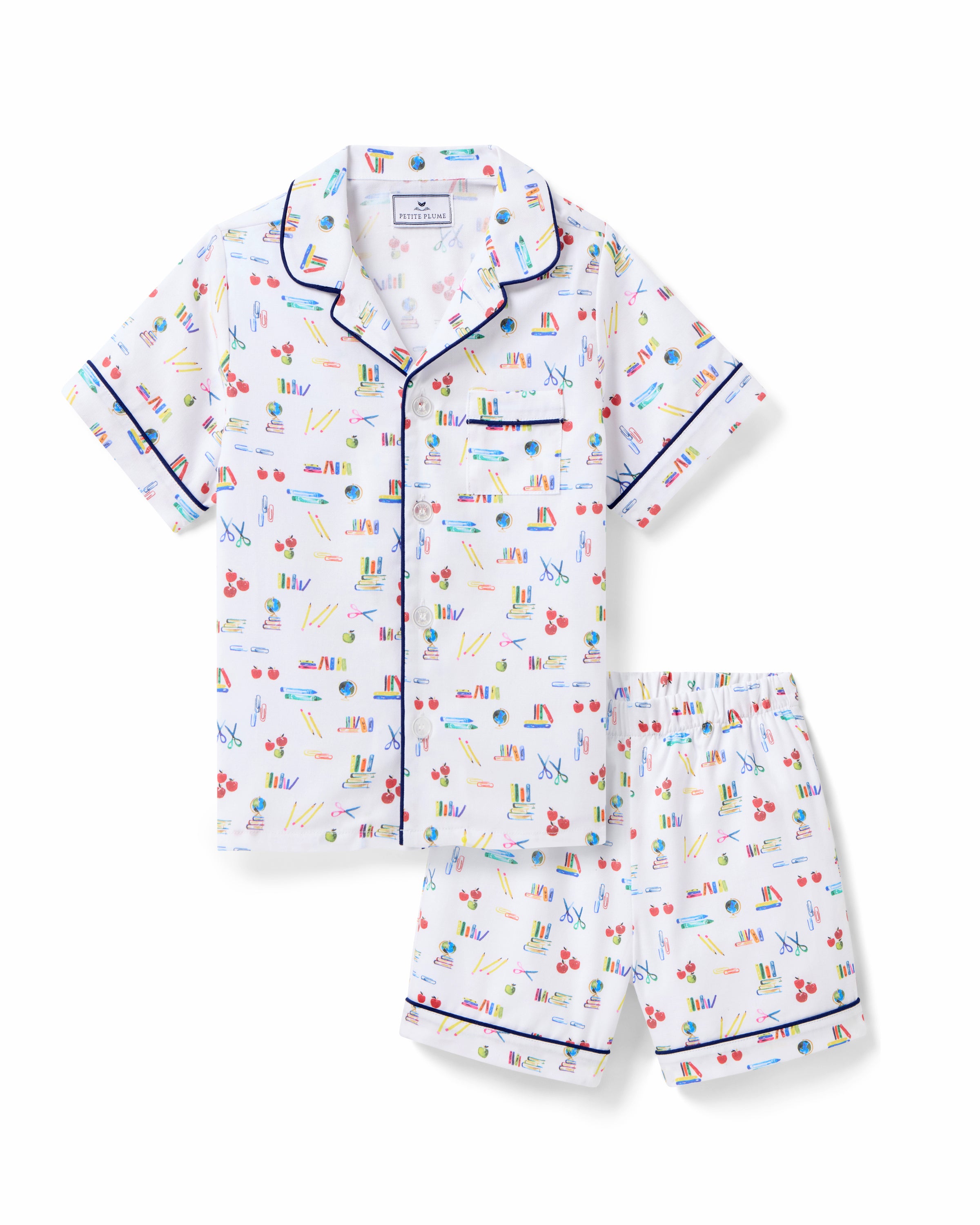 Kid's Twill Short Set in Literary Lessons