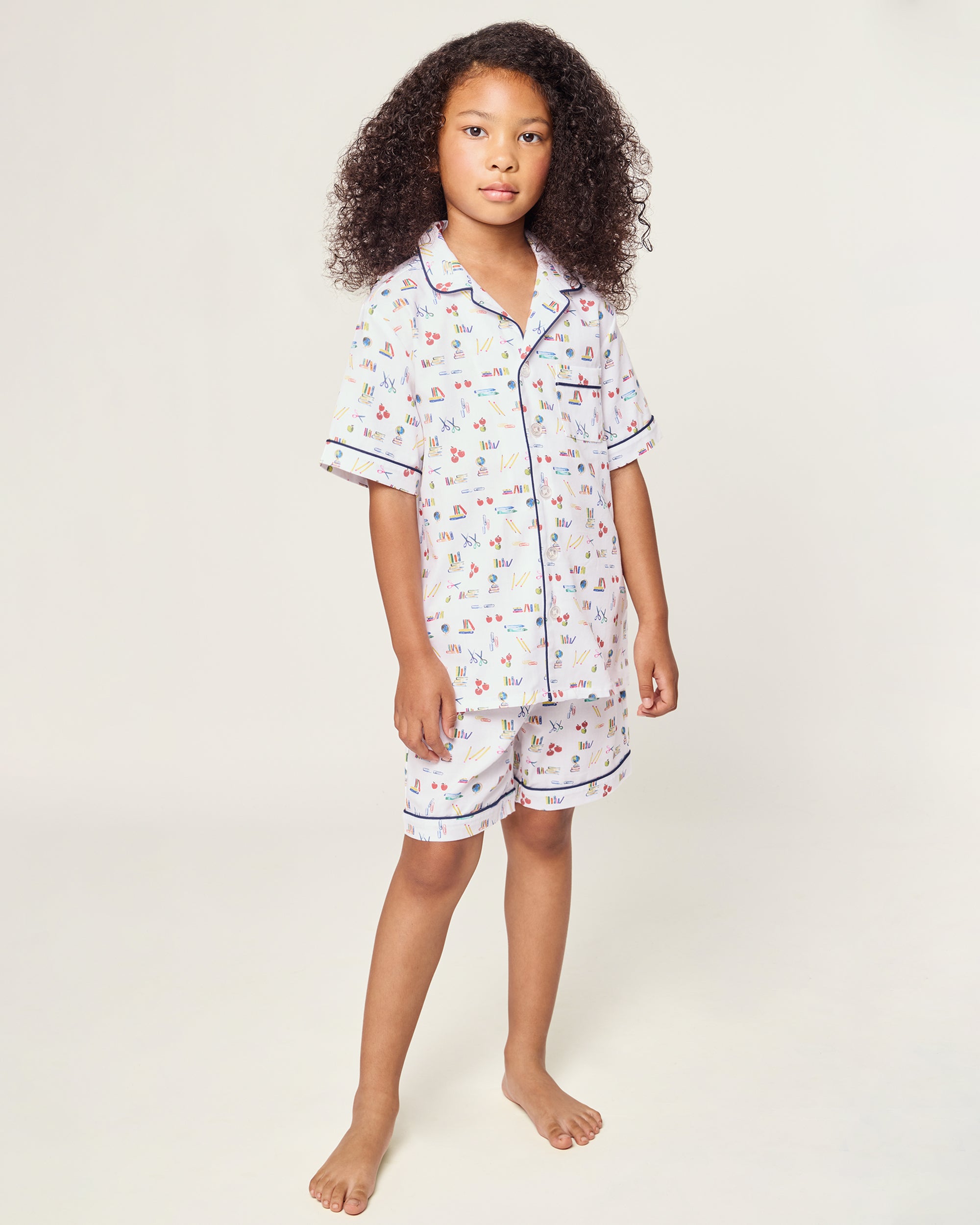 Kid's Twill Short Set in Literary Lessons