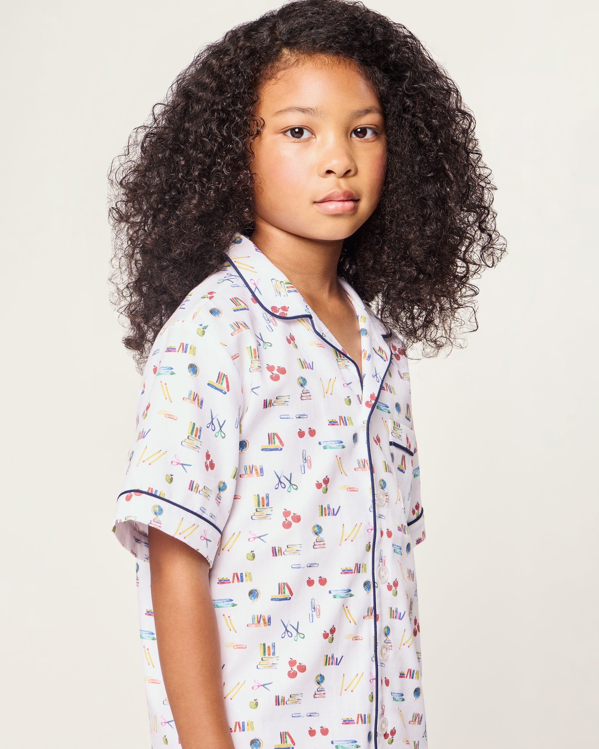 Kid's Twill Short Set in Literary Lessons