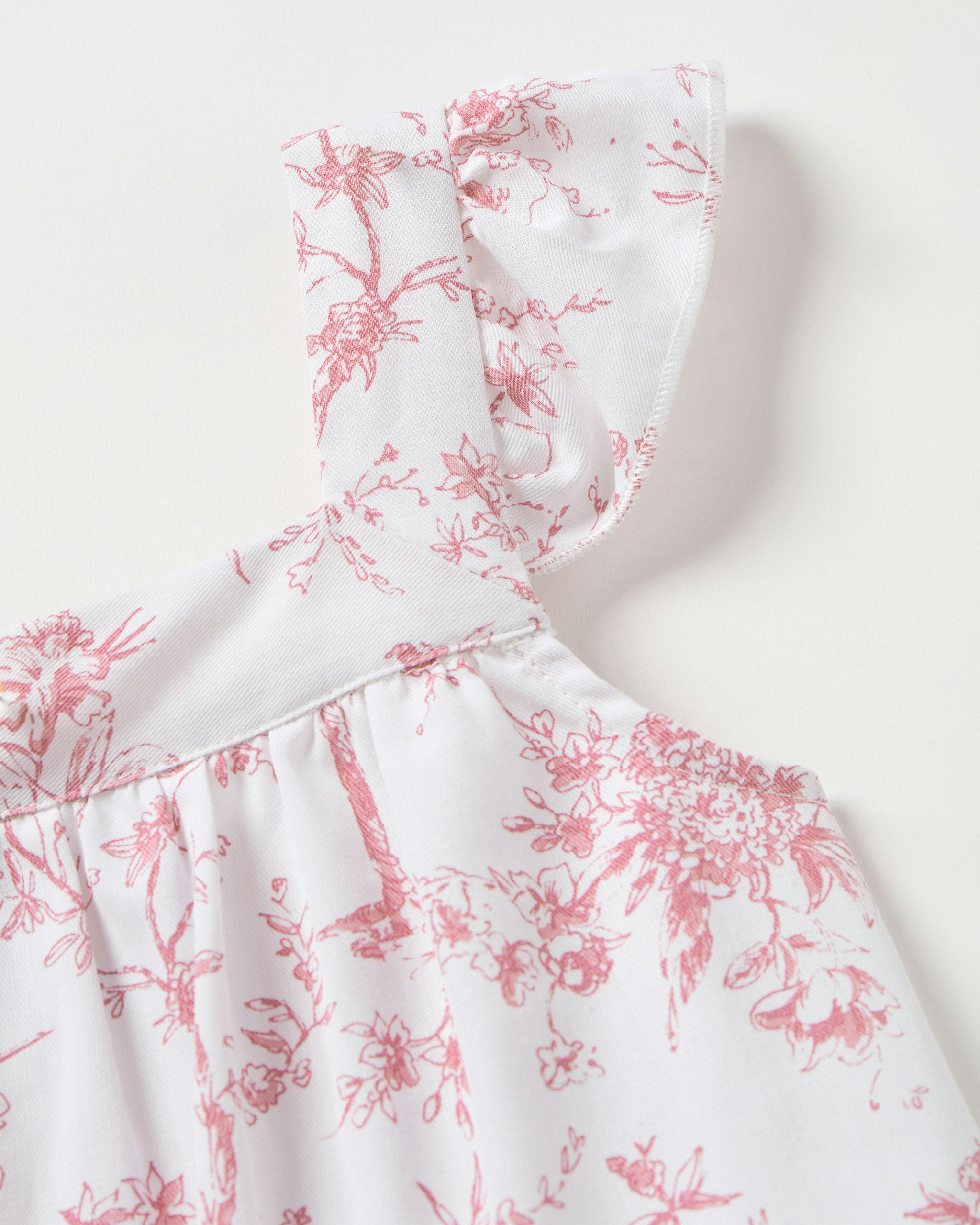 Girl's Twill Clara Short Set in Pink Timeless Toile in Pink Timeless Toile#Color_Pink Timeless Toile