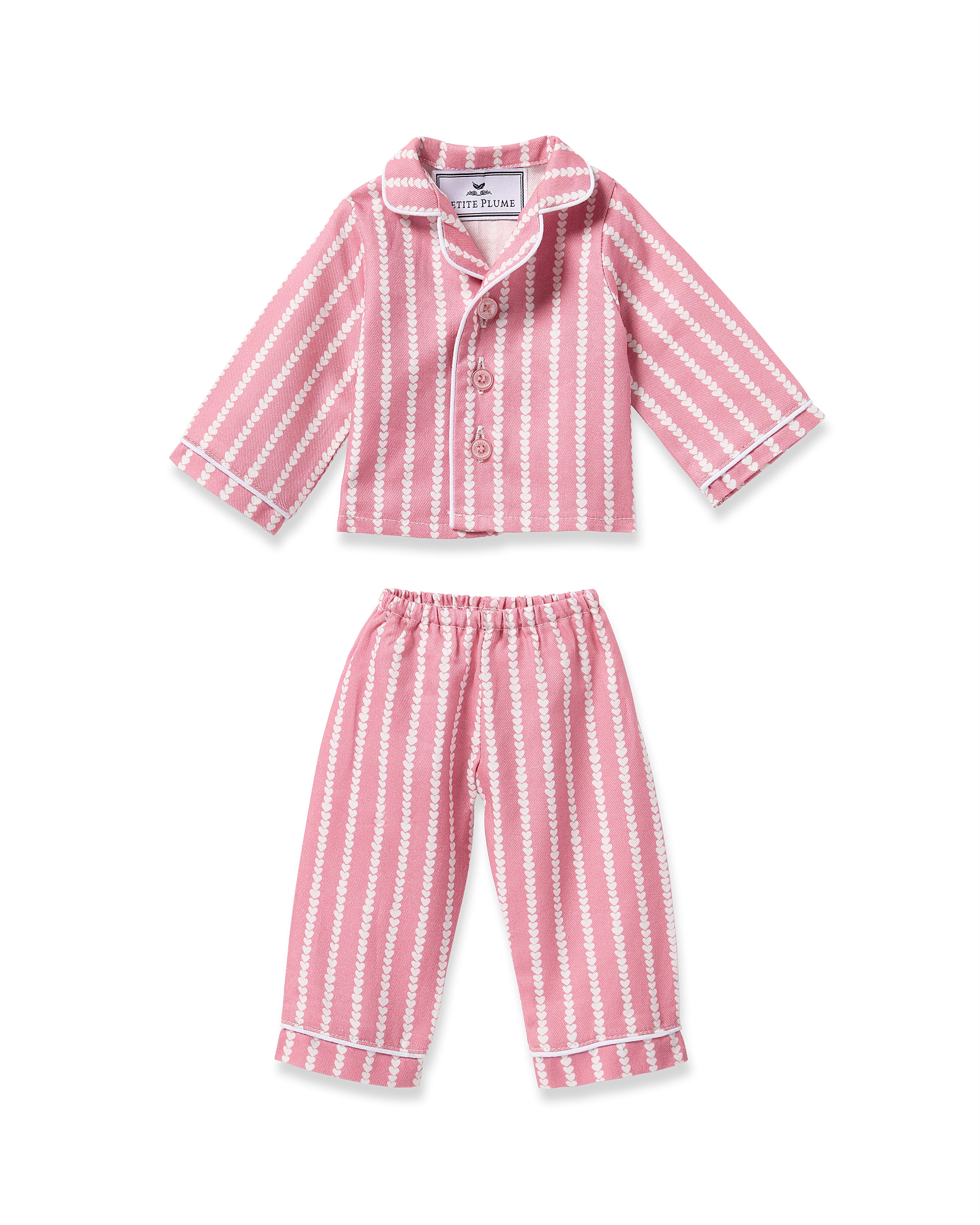 Kid's Twill Doll Pajamas in Love Line in Love Lines#Color_Love Lines
