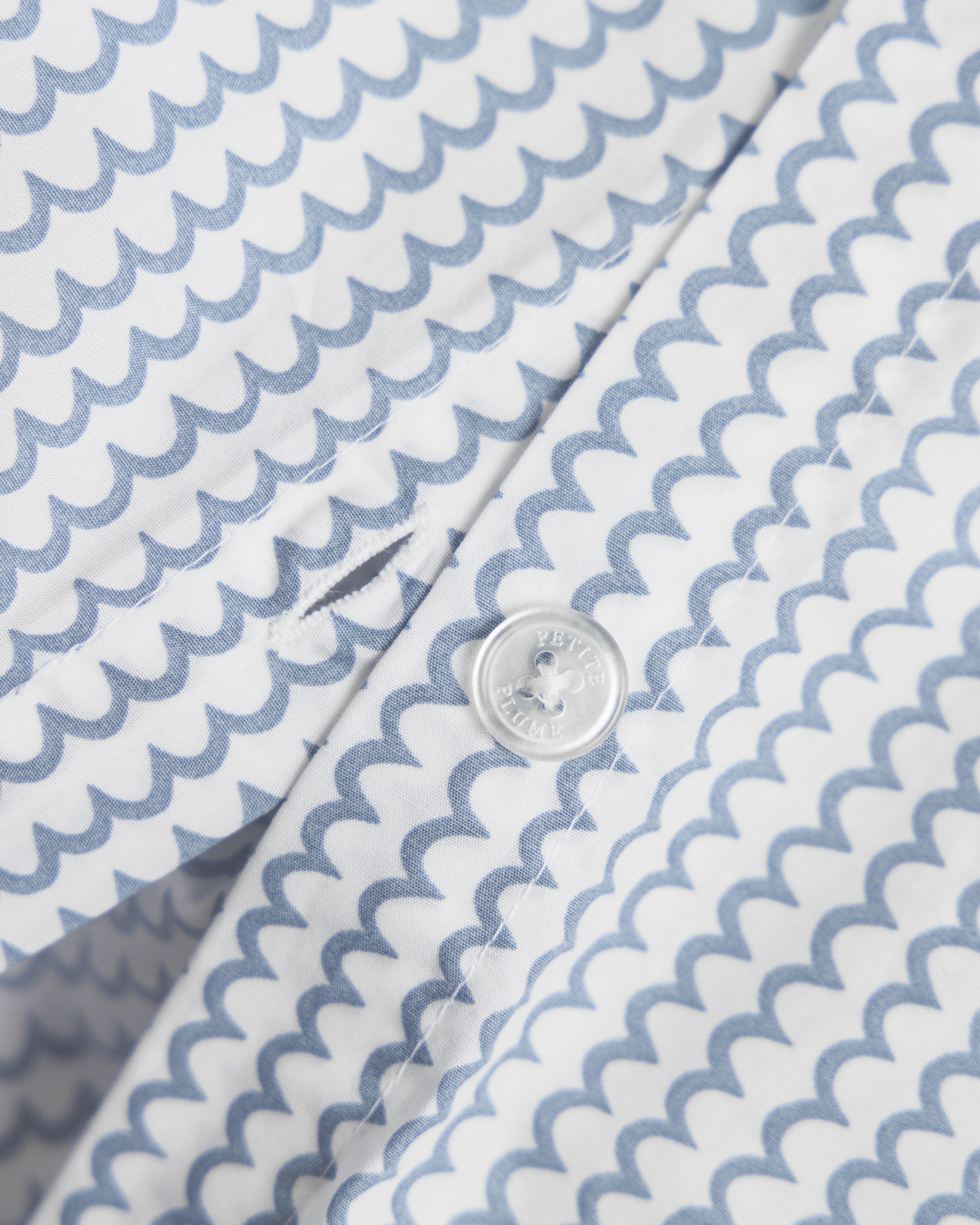 Luxe Premium Percale Duvet Set in Sweethearts in La Mer#Color_La Mer