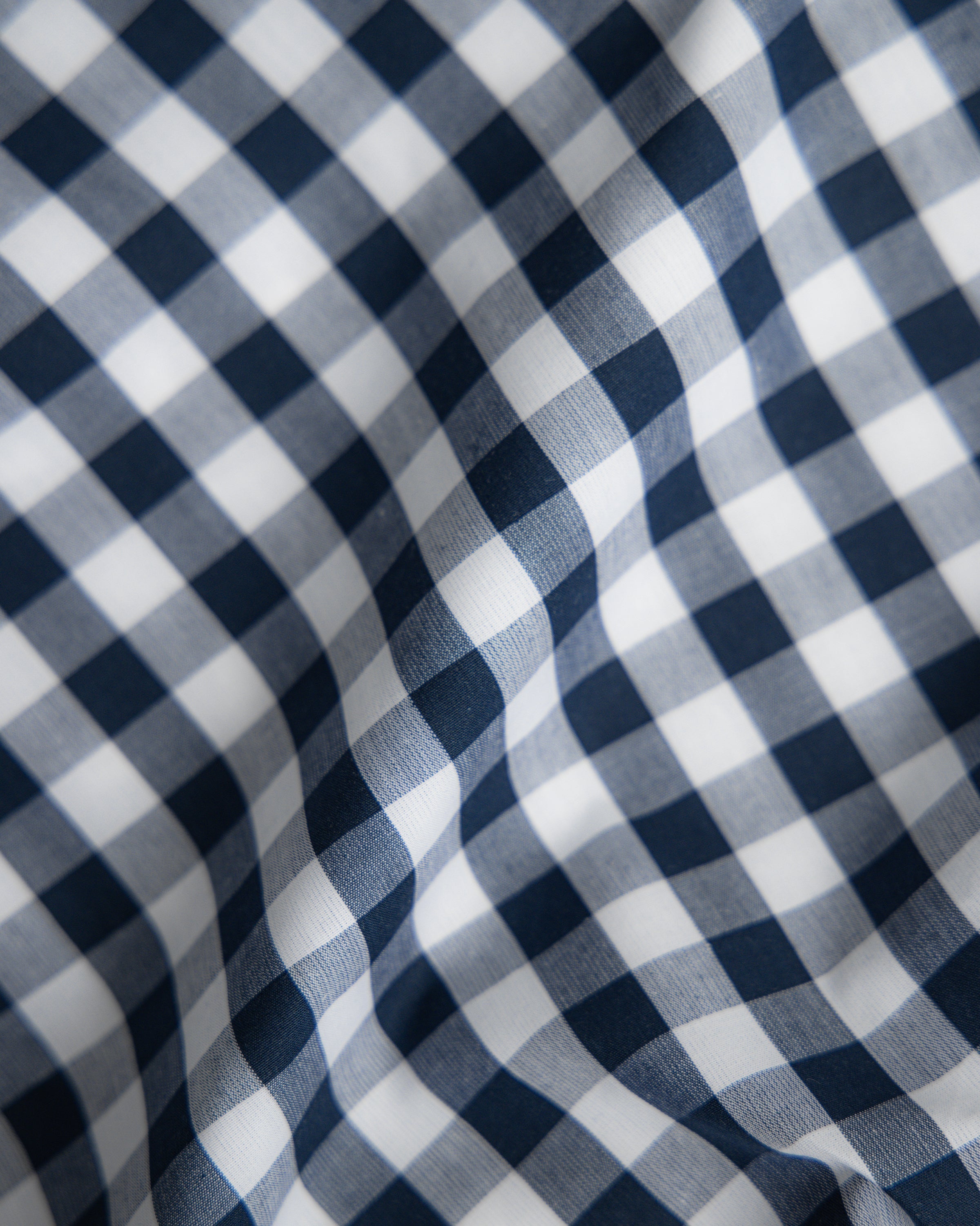 Luxe Premium Percale Duvet Set in Navy Gingham in Navy Gingham#Color_Navy Gingham