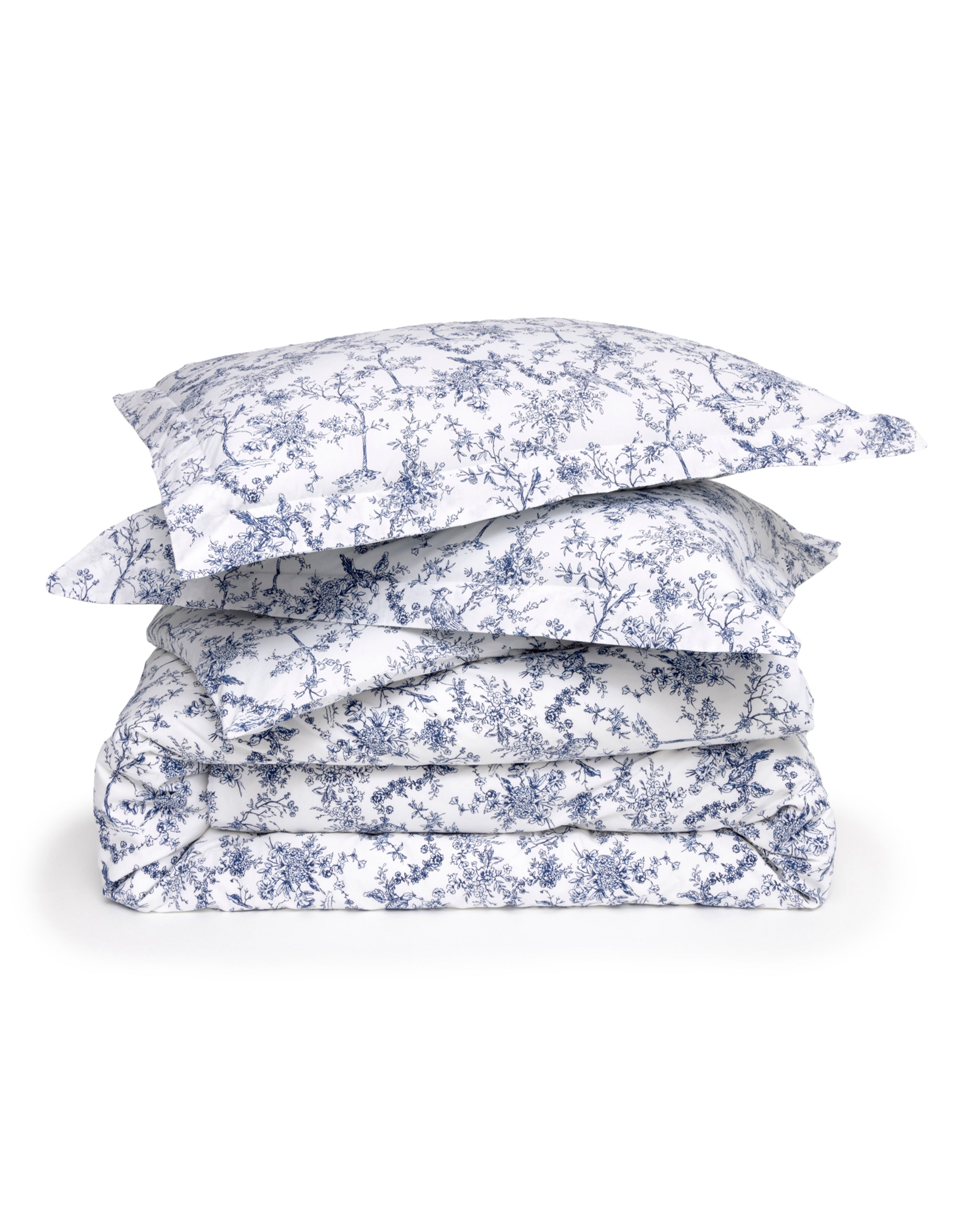 Luxe Premium Percale Duvet Set in Timeless Toile in Timeless Toile#Color_Timeless Toile