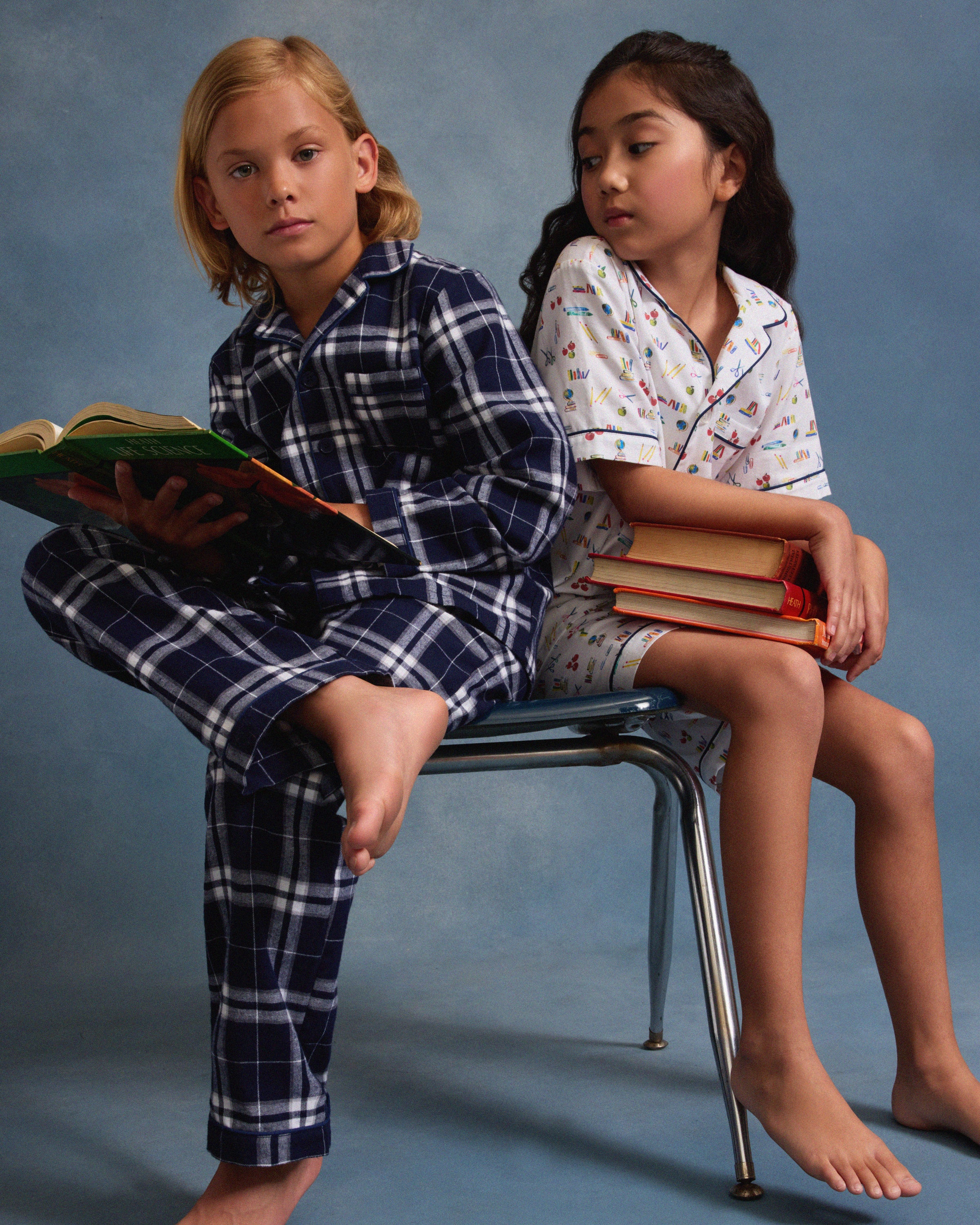 Kid's Twill Short Set in Literary Lessons