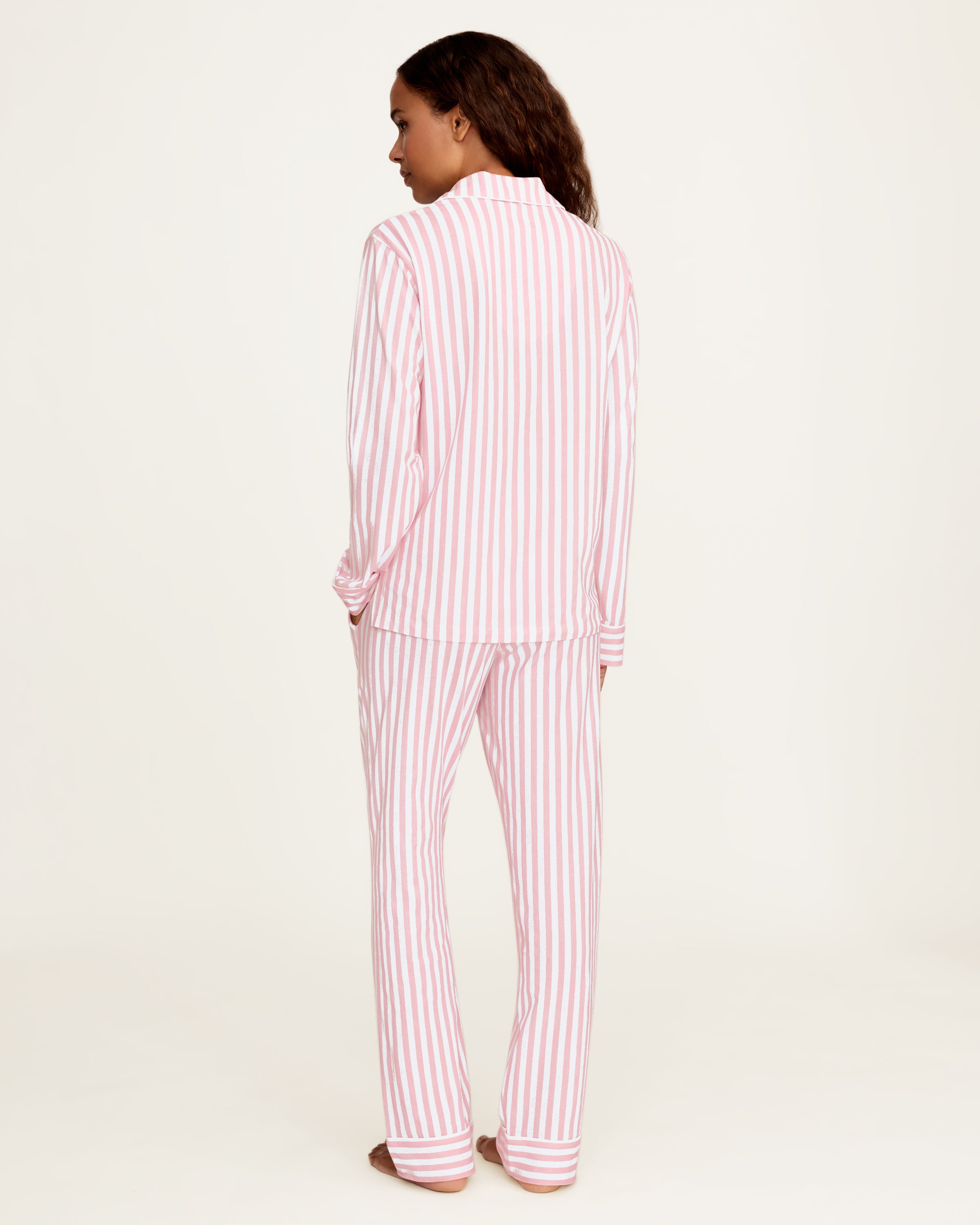 Petite Plume x Eloise Women's Pima Pajama Set in Eloise Classic Stripe