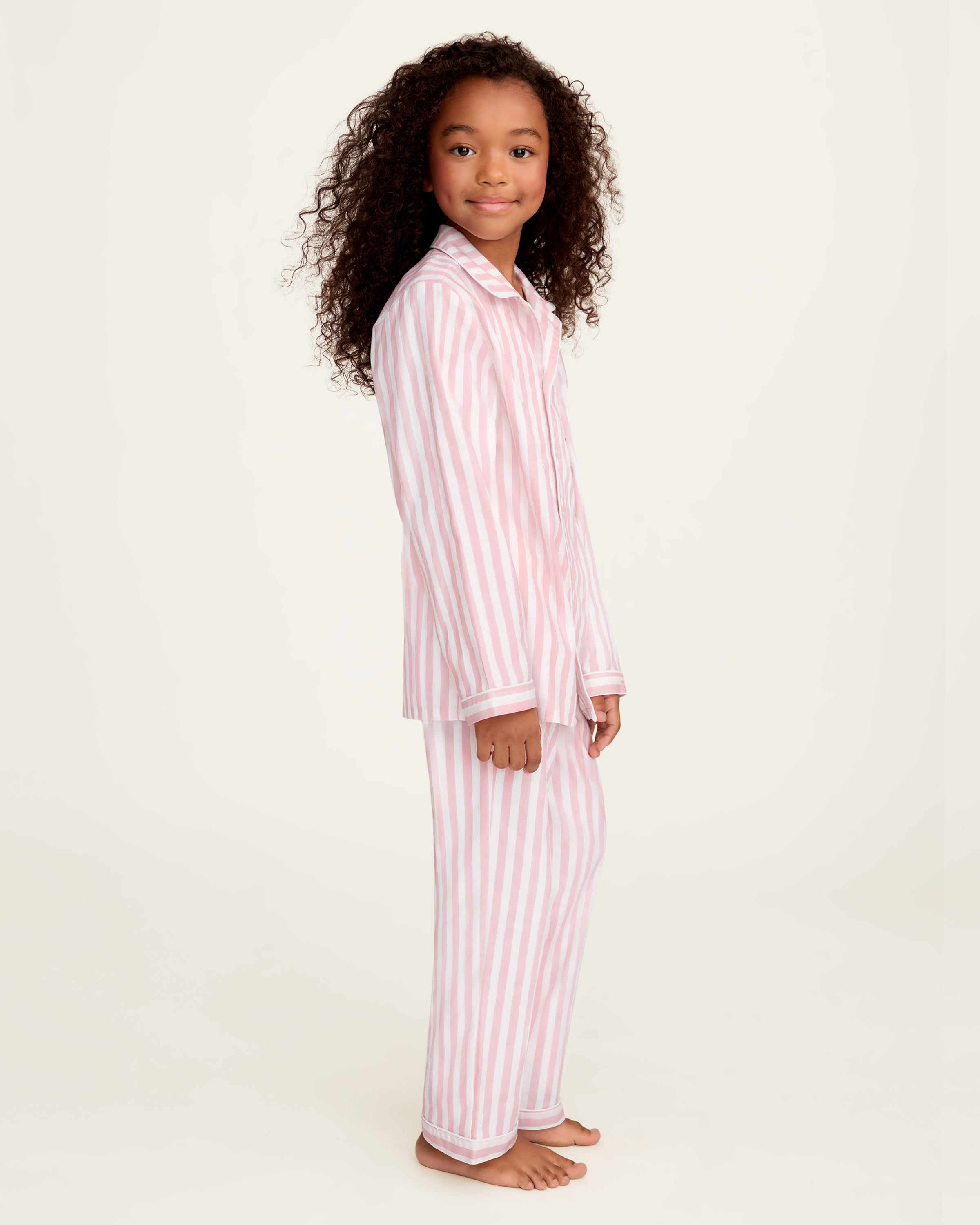 Petite Plume x Eloise Kid's Twill Pajama Set in Eloise Classic Stripe