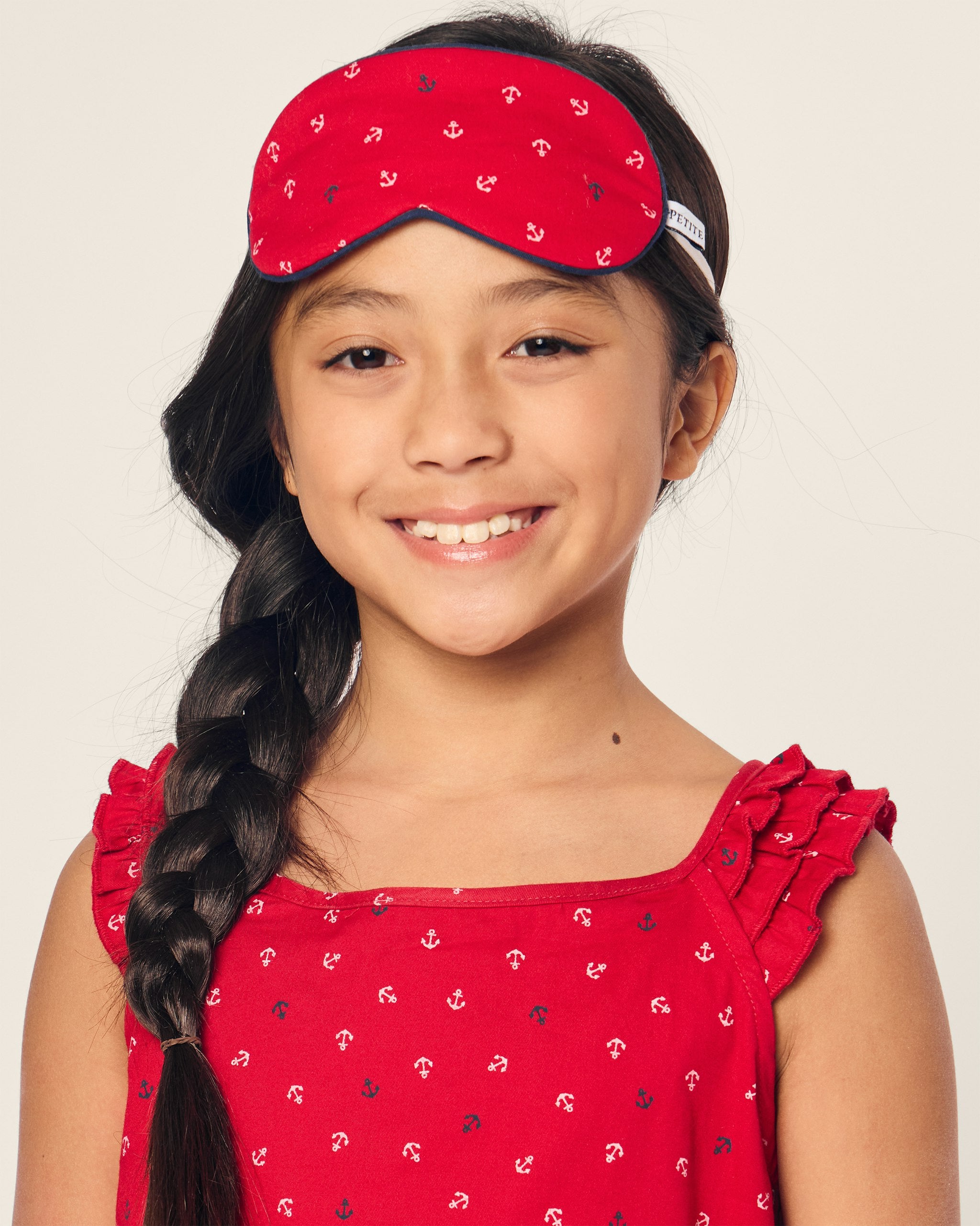 Kid's Twill Sleep Mask in Anchors Away in Anchors Away#Color_Anchors Away