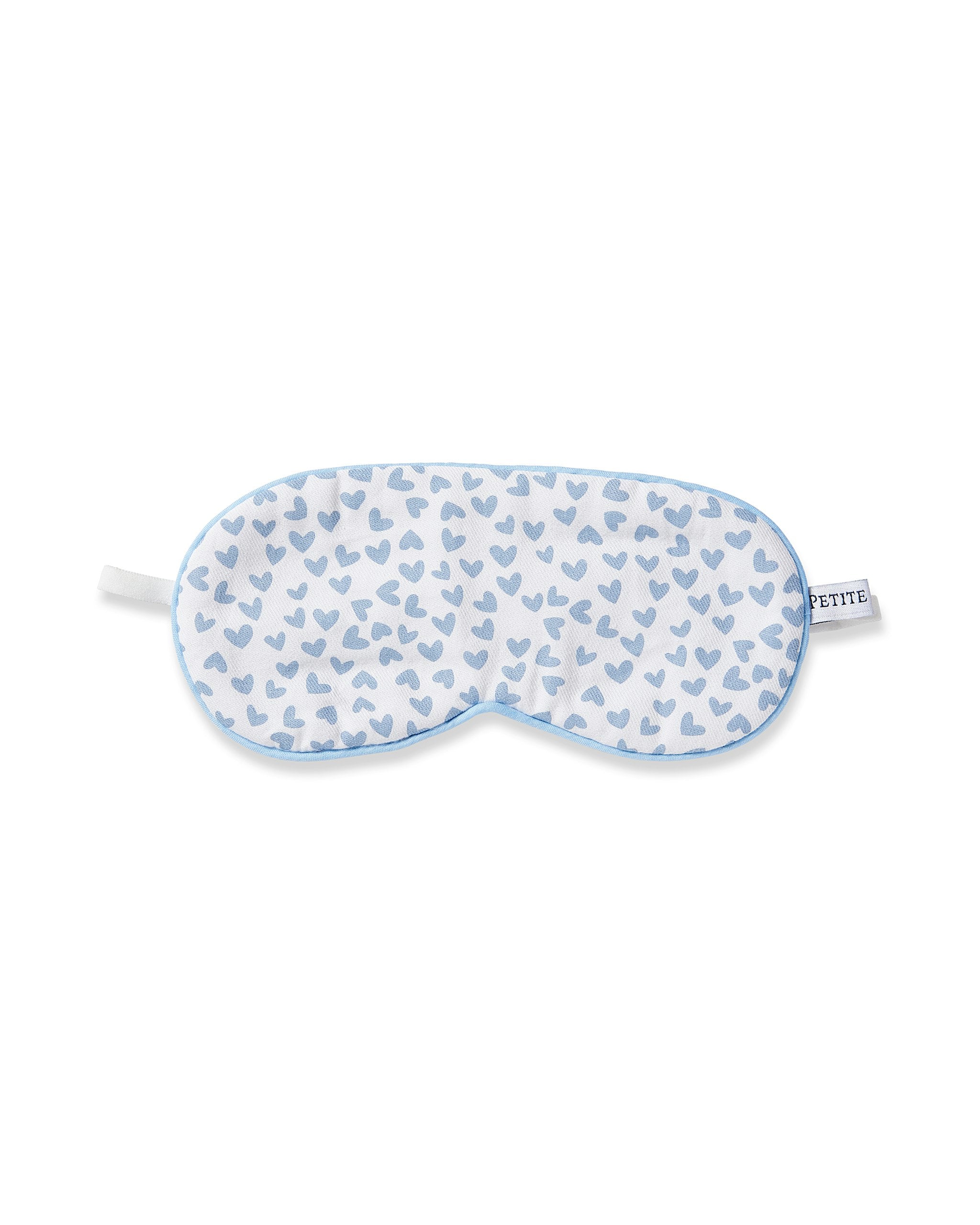 Kid's Twill Sleep Mask in Petite Petals in Bluehearts#Color_Bluehearts