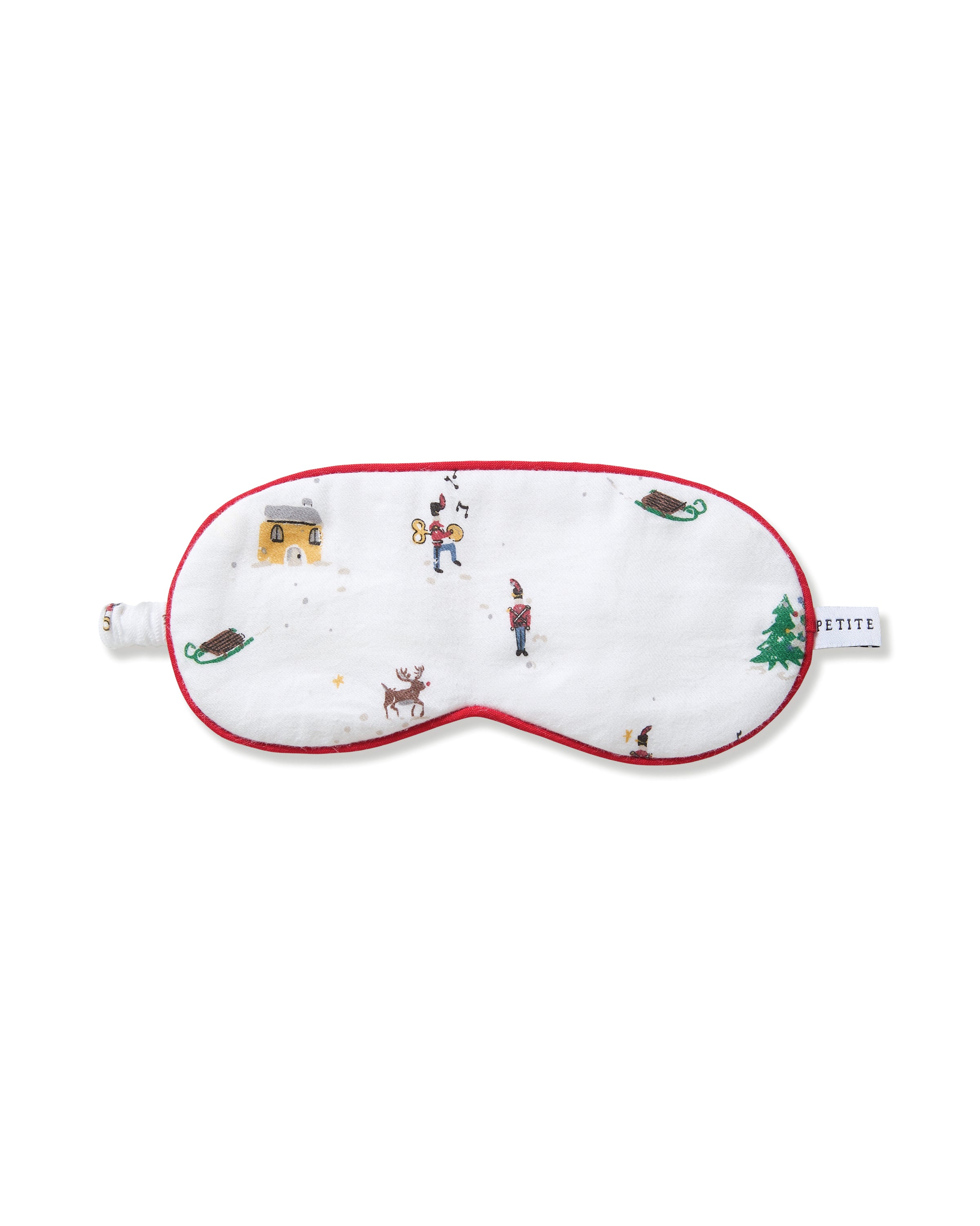 Kid's Twill Sleep Mask in Holiday Town