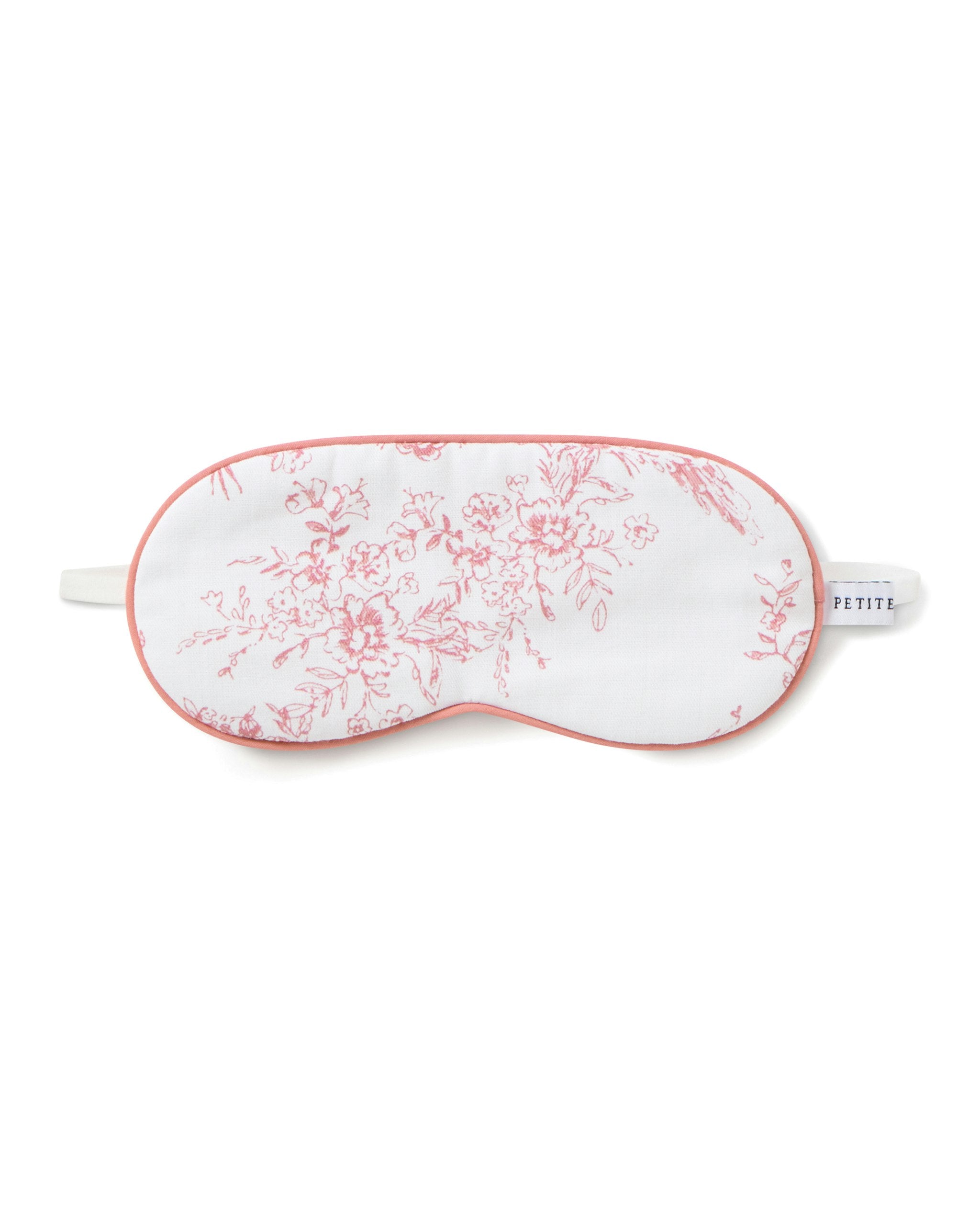 Kid's Twill Sleep Mask in Bluehearts in Pink Timeless Toile#Color_Pink Timeless Toile