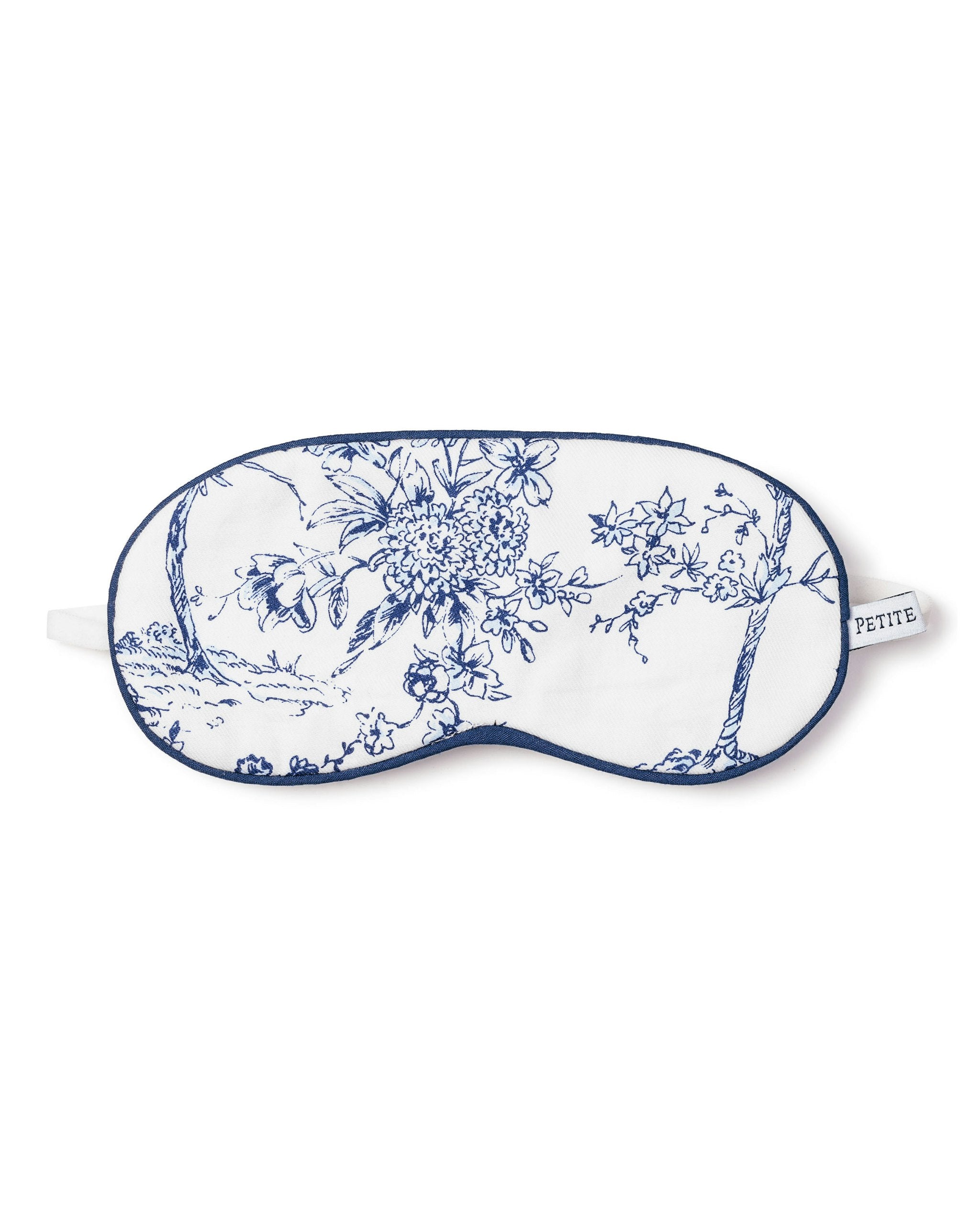 Kid's Twill Sleep Mask in Bluehearts in Timeless Toile#Color_Timeless Toile