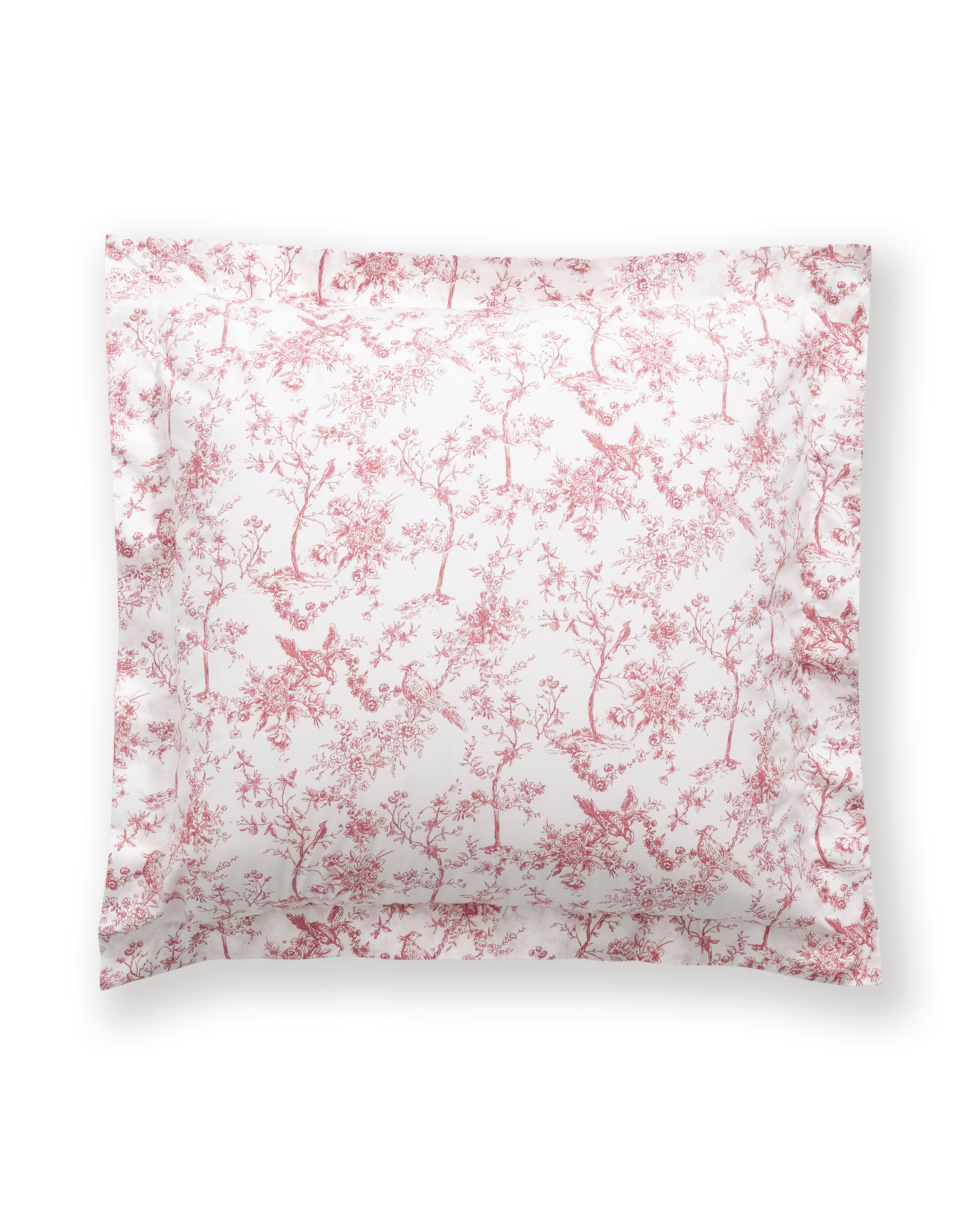 Luxe Premium Cotton Euro Sham in Pink Timeless Toile