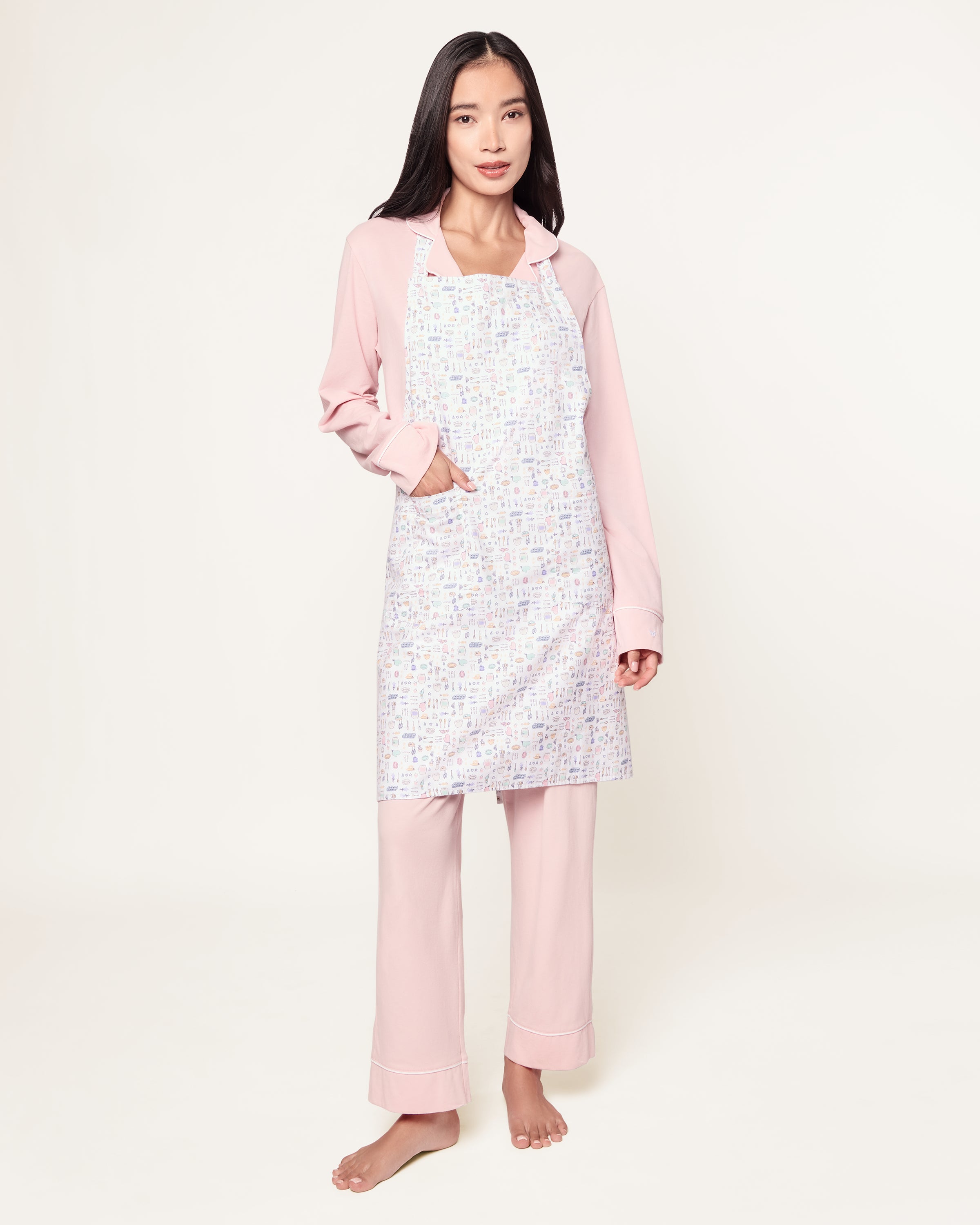 Adult's Twill Apron in Baking Spirits Bright
