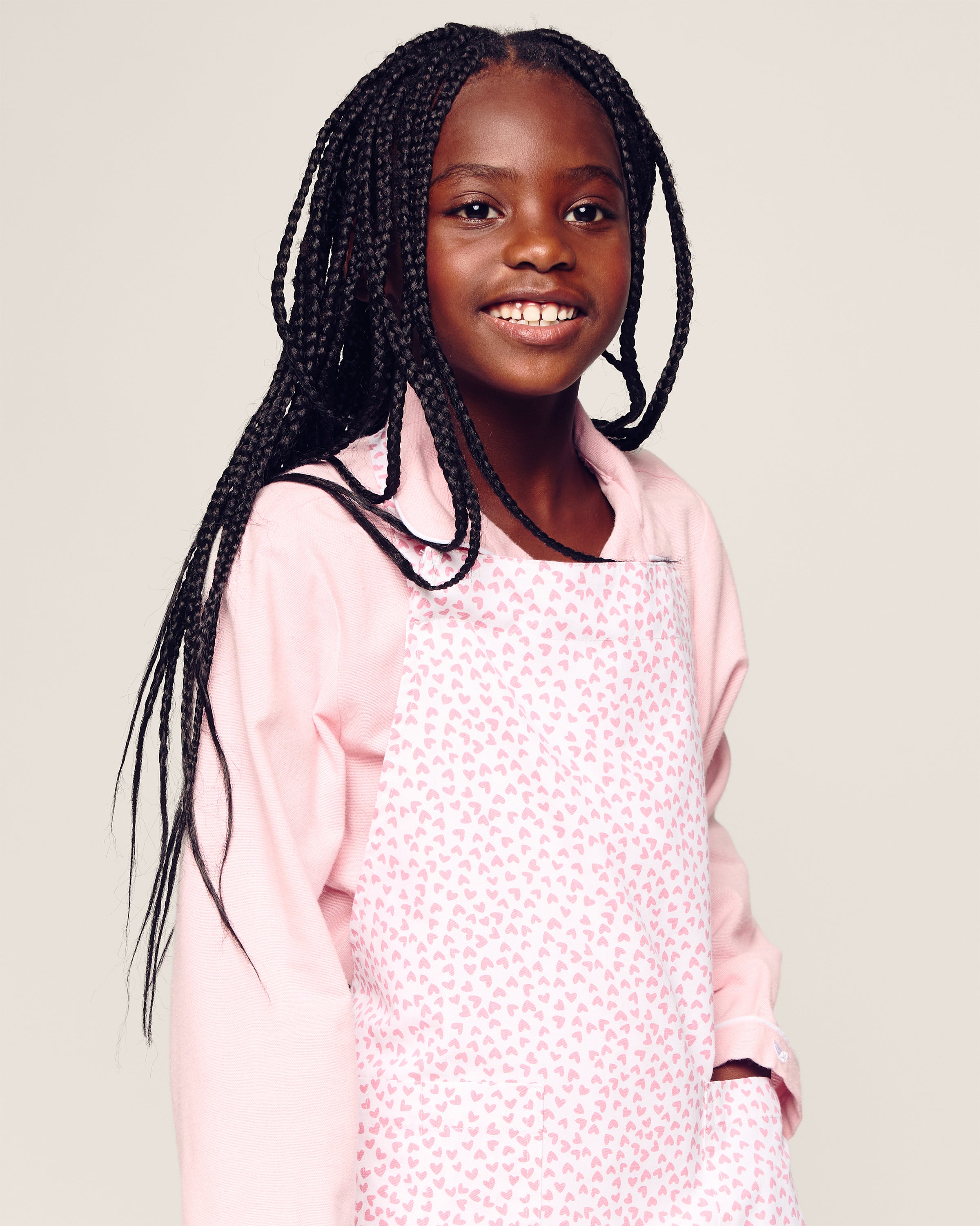 Kid's Twill Apron in Sweethearts #Color_Sweethearts