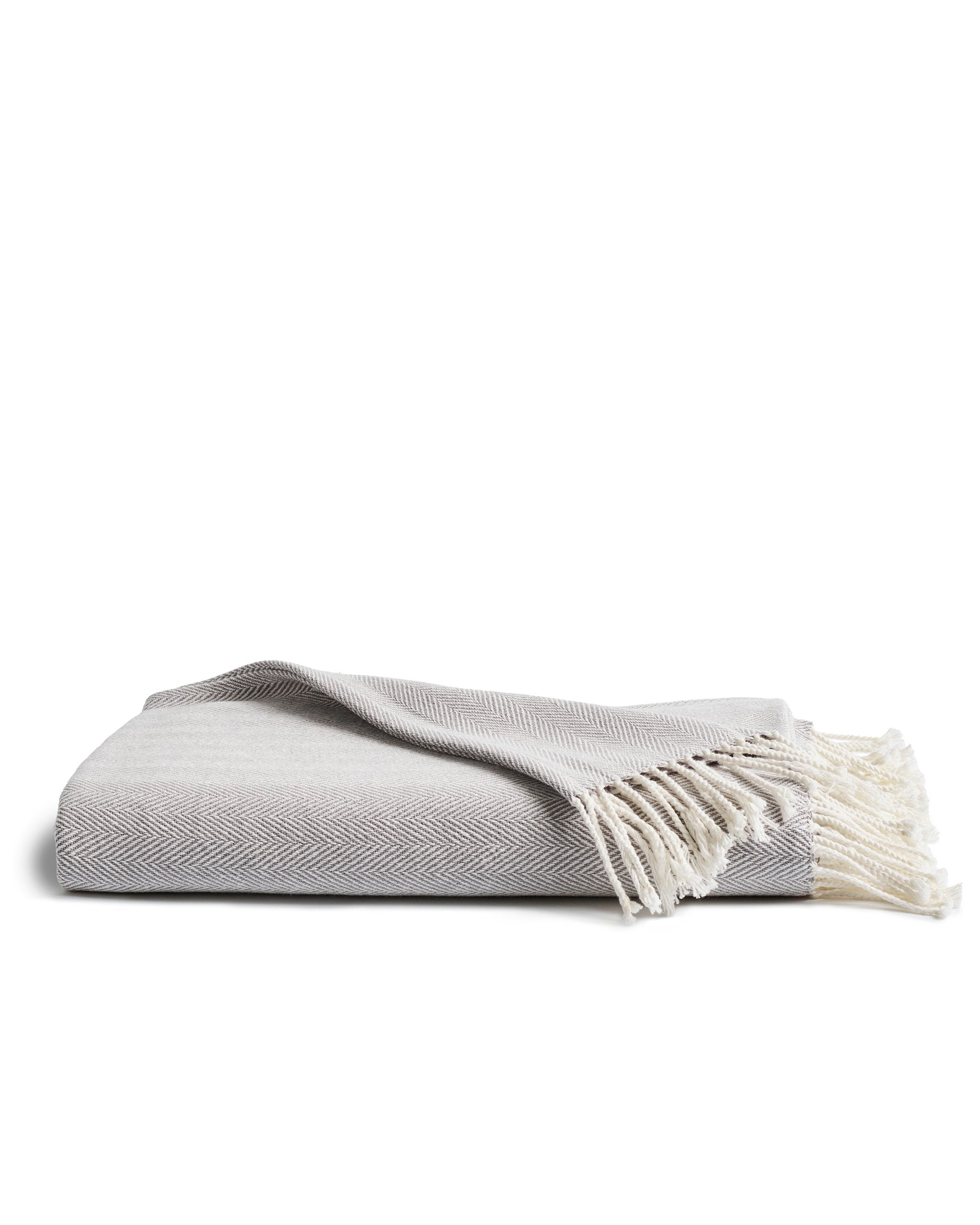 Herringbone Throw in Light heather Grey in Light Heather Grey#Color_Light Heather Grey
