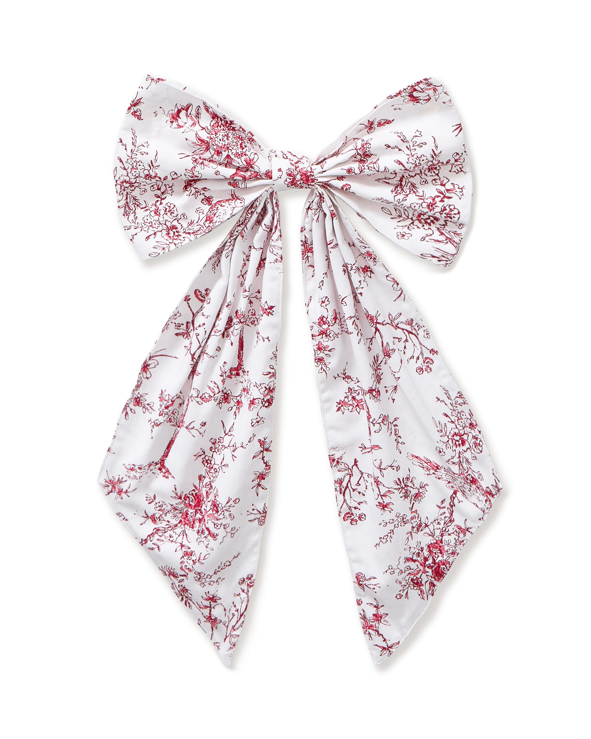 Wreath Bow in Red Timeless Toile