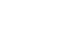 A simple white outline of three overlapping leaves on a light gray background.