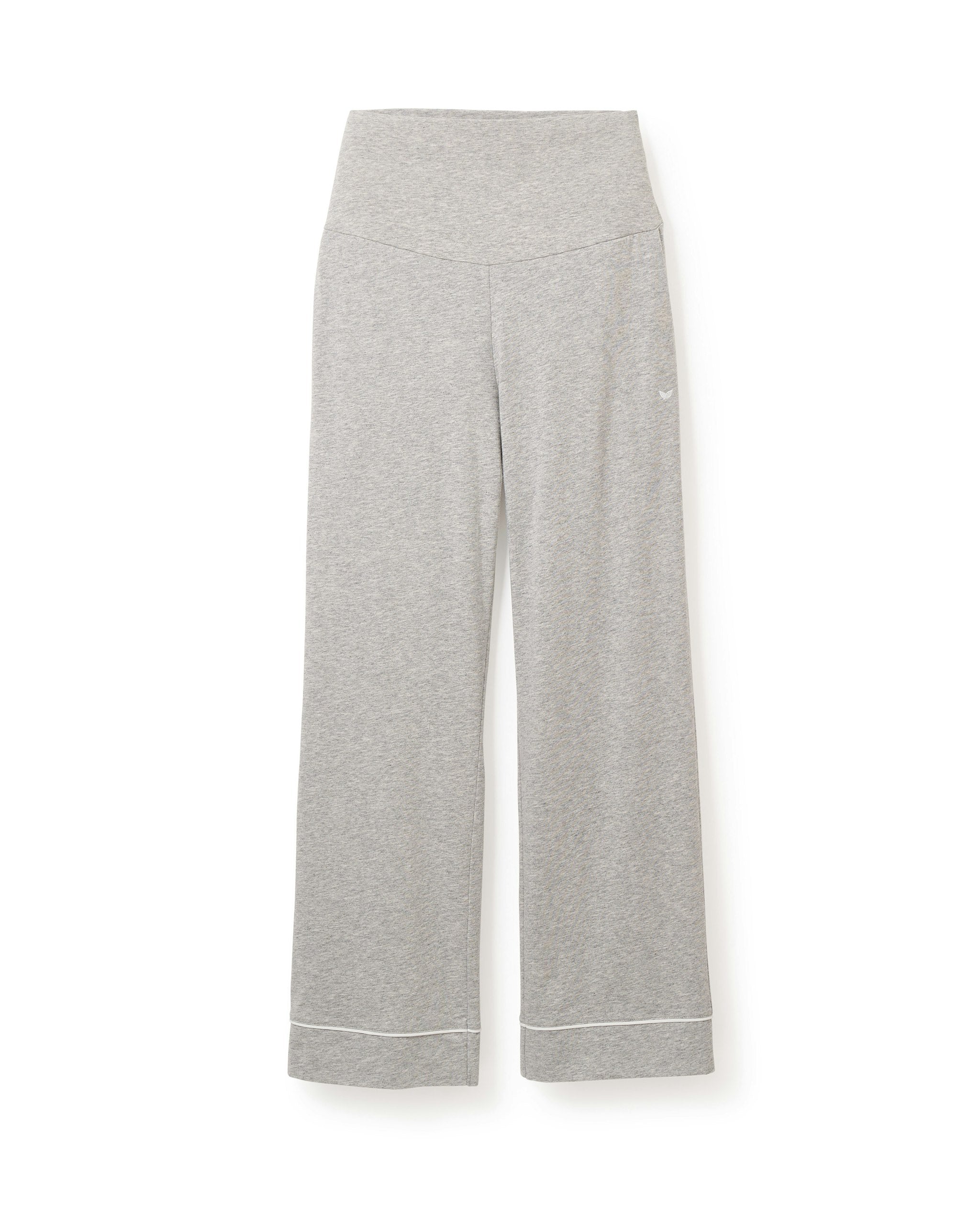 Women's Pima Maternity Pants in Periwinkle in Light Heather Grey#Color_Light Heather Grey