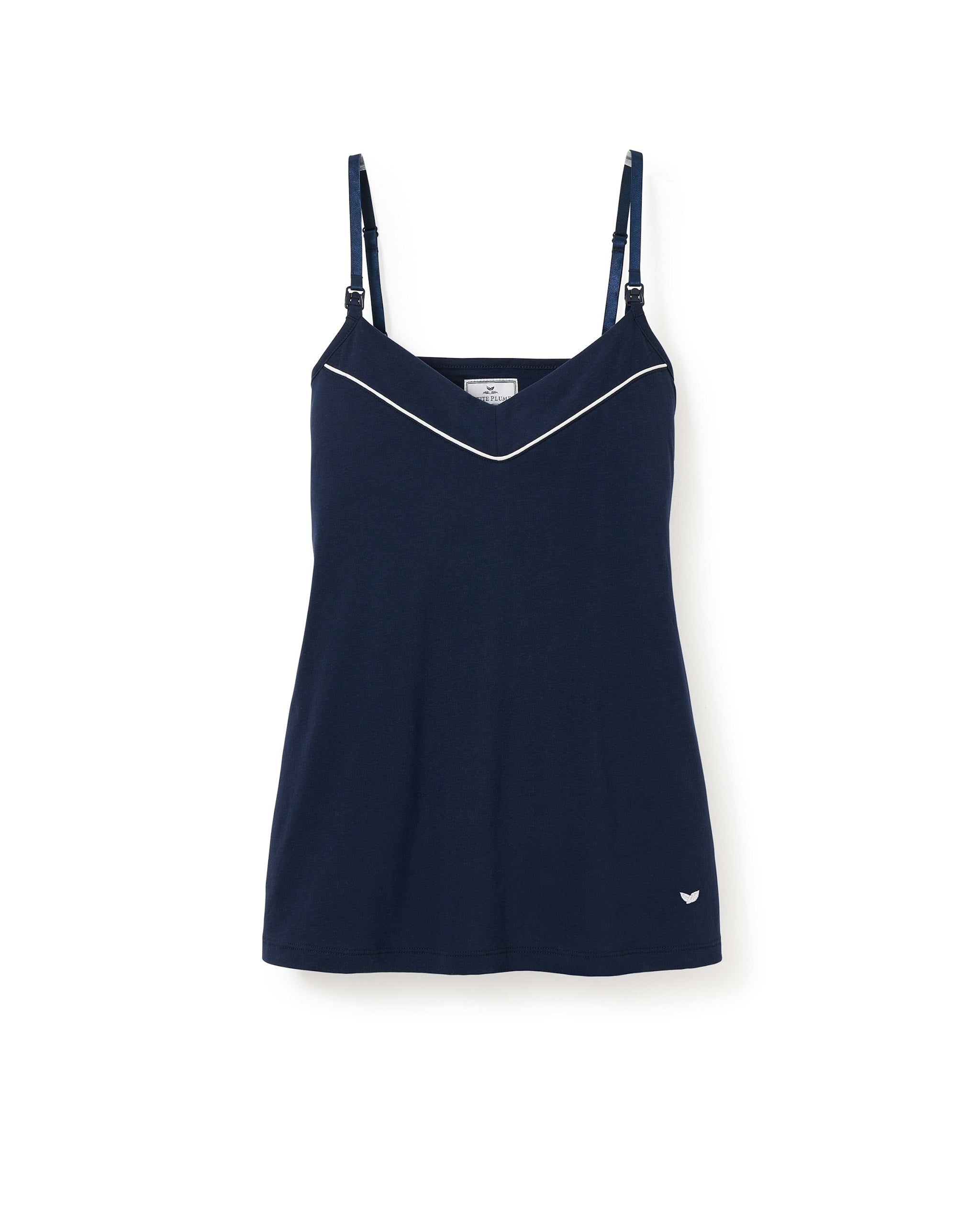 Women's Pima Maternity Camisole in Pink in Navy#Color_Navy