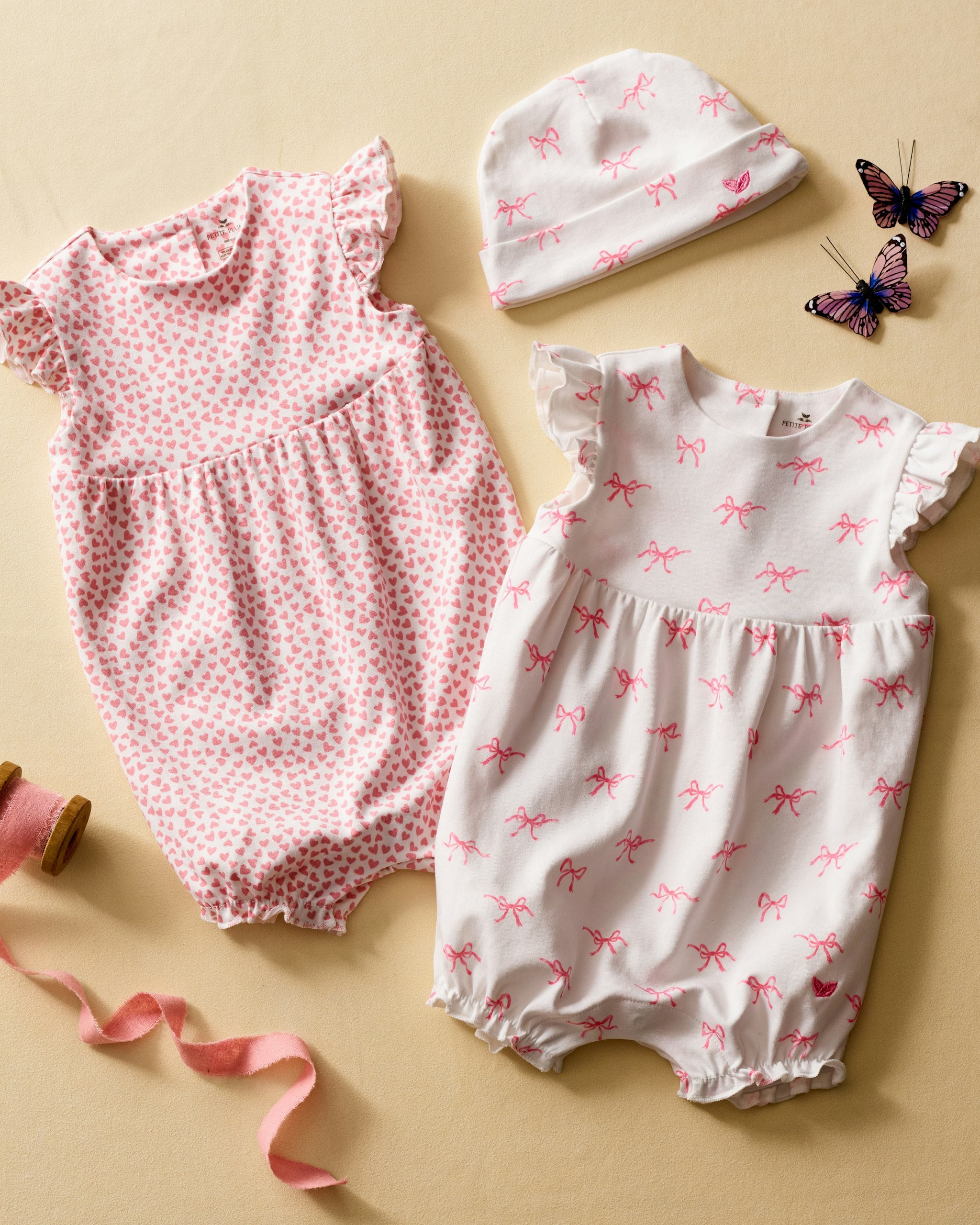 Baby's Pima Isla Play Romper in La Mer in Sweethearts#Color_Sweethearts