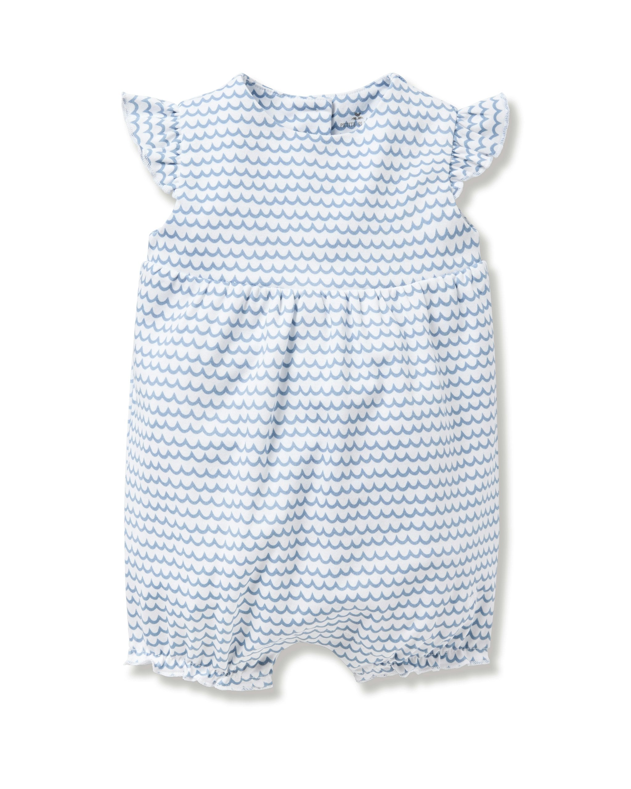 Baby's Pima Isla Play Romper in La Mer in La Mer#Color_La Mer