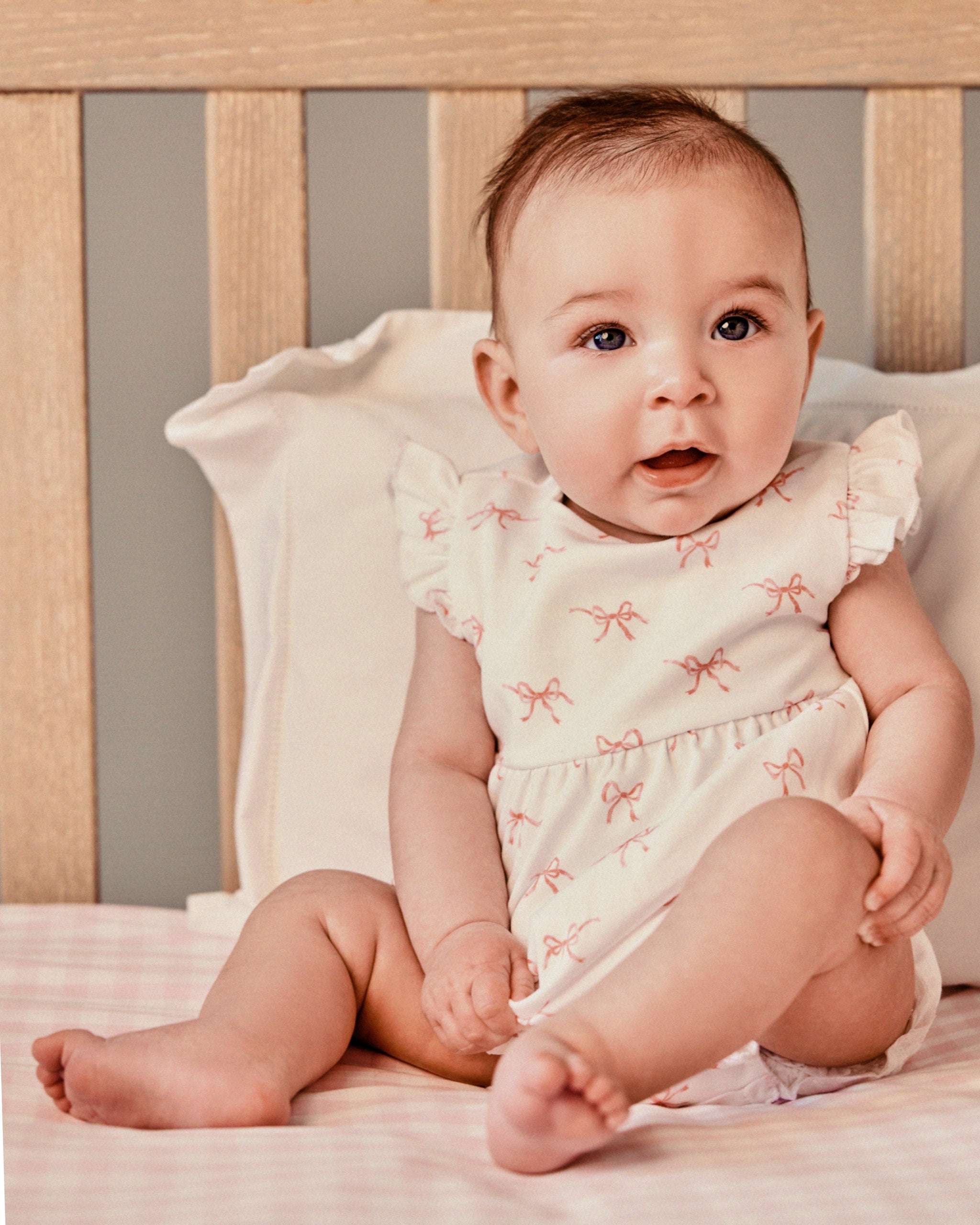 Baby's Pima Isla Play Romper in Blushing Bows in Blushing Bows#Color_Blushing Bows