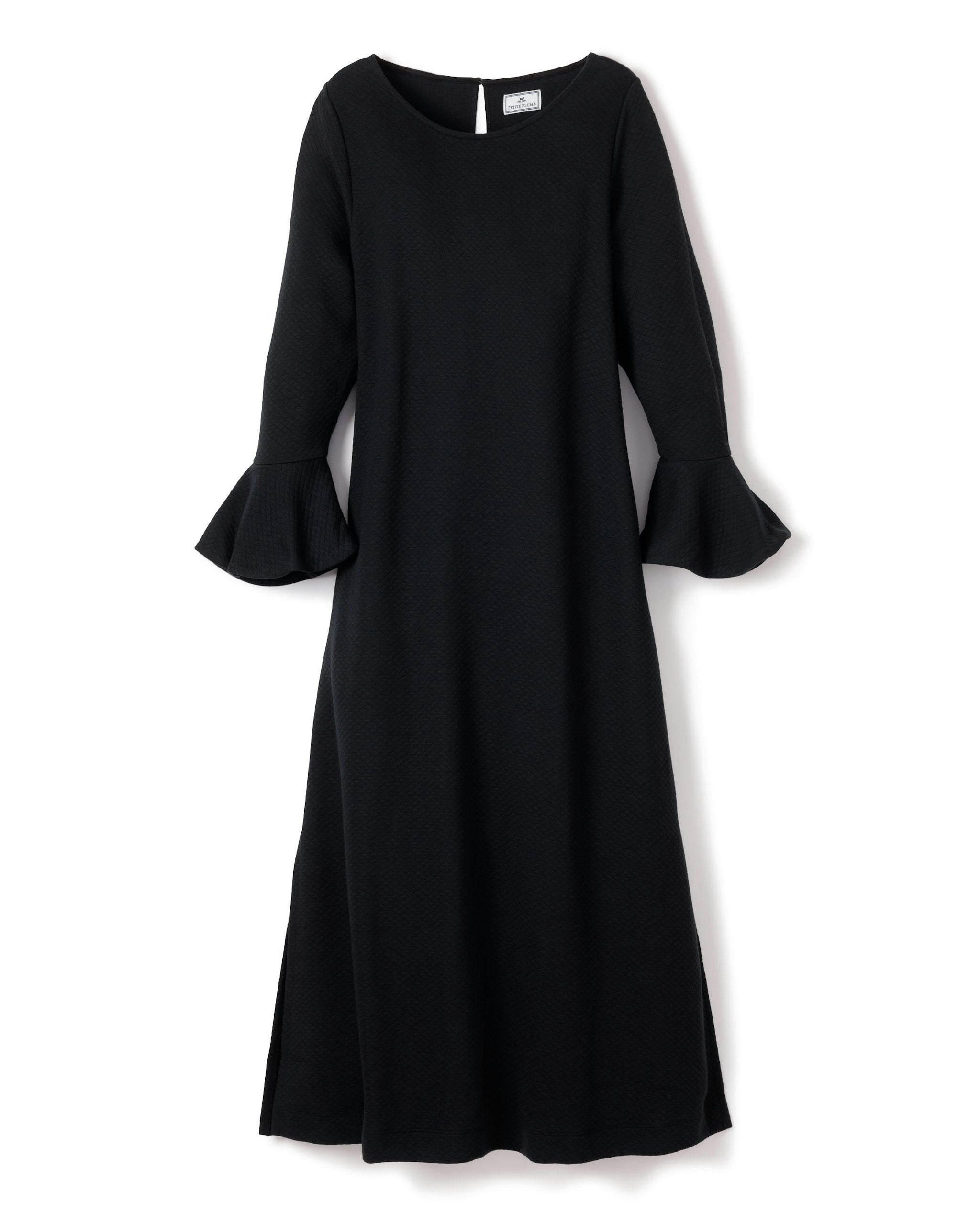 Women's Pima Ophelia Nightgown in Black in Black#Color_Black