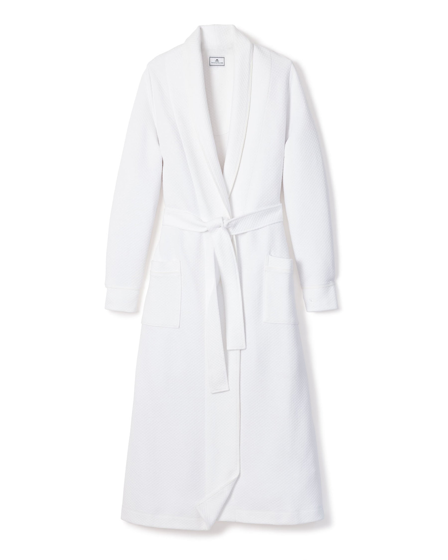 Women's Pima Jacquard Ophelia Robe in White