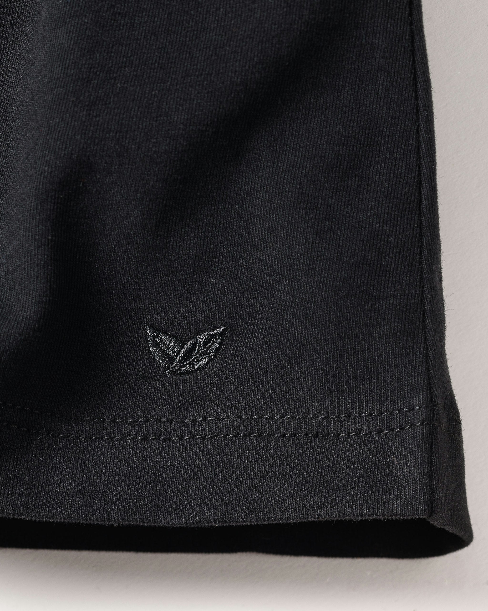 Women's Pima Long Sleeve Top in Dark Heather Grey in Black#Color_Black