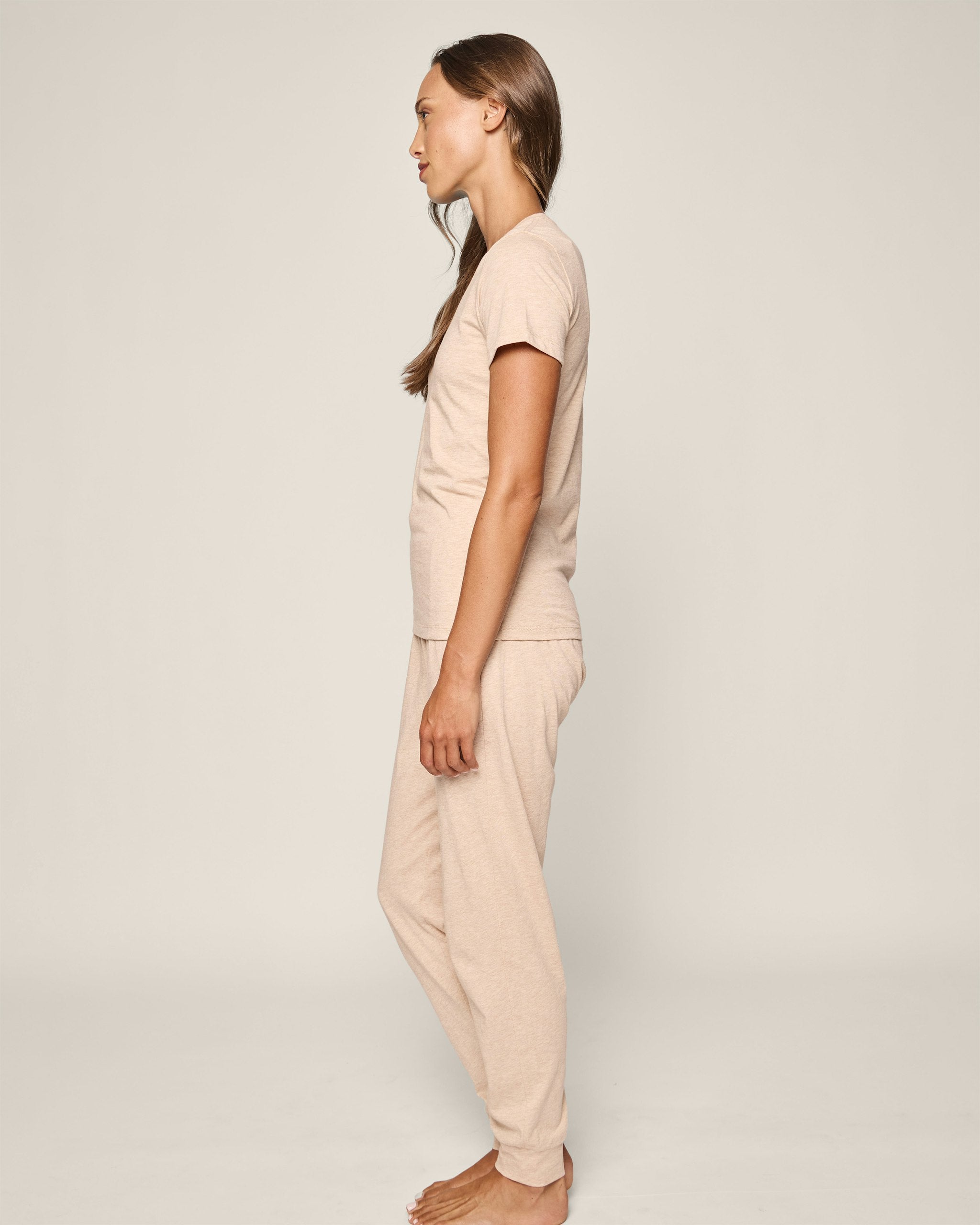 Women's Pima Lounge Pants in Camel in Camel#Color_Camel