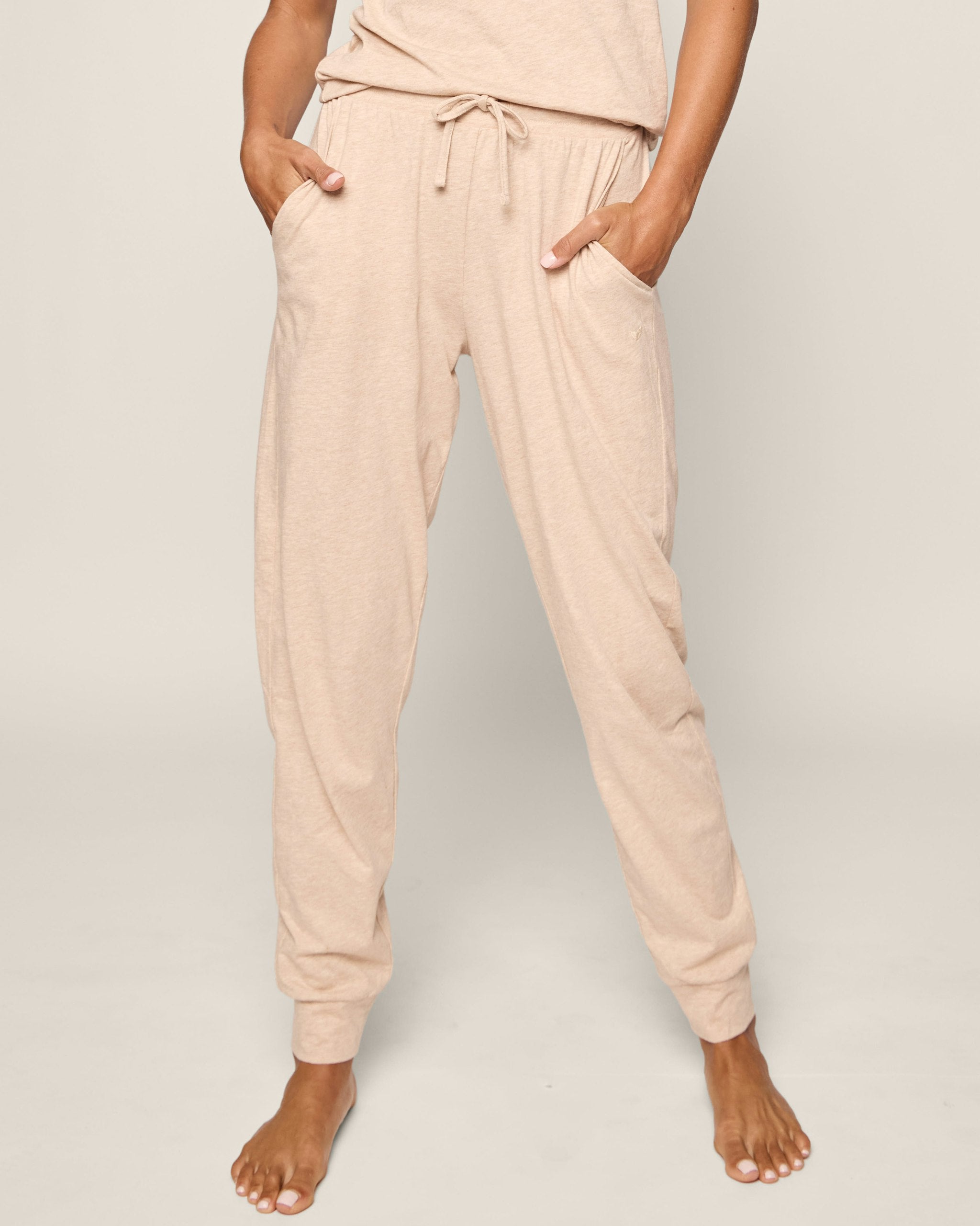 Women's Pima Lounge Pants in Camel in Camel#Color_Camel